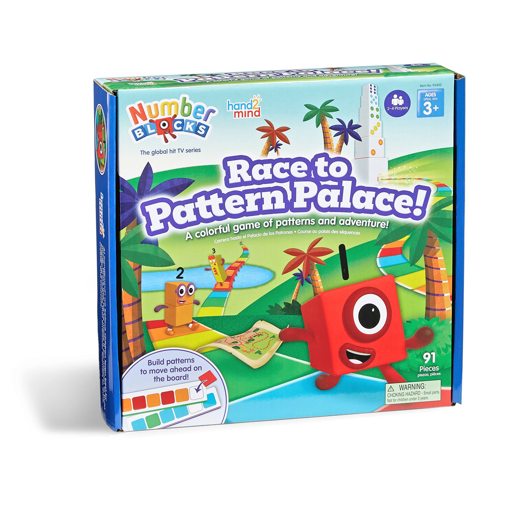 hand2mind Numberblocks® Race to Pattern Palace Board Game Set