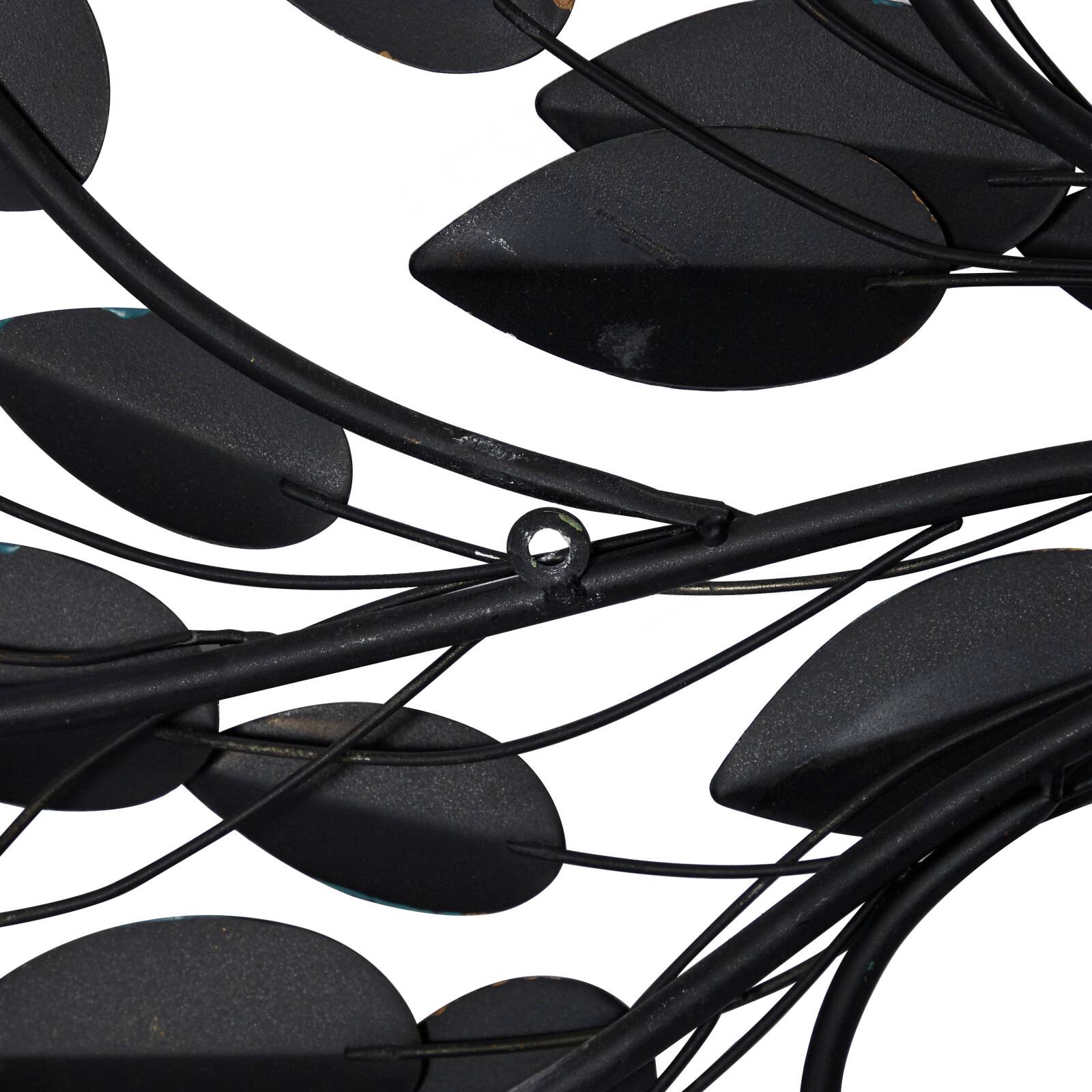 Brown Metal Leaf Foliage Wall Accent