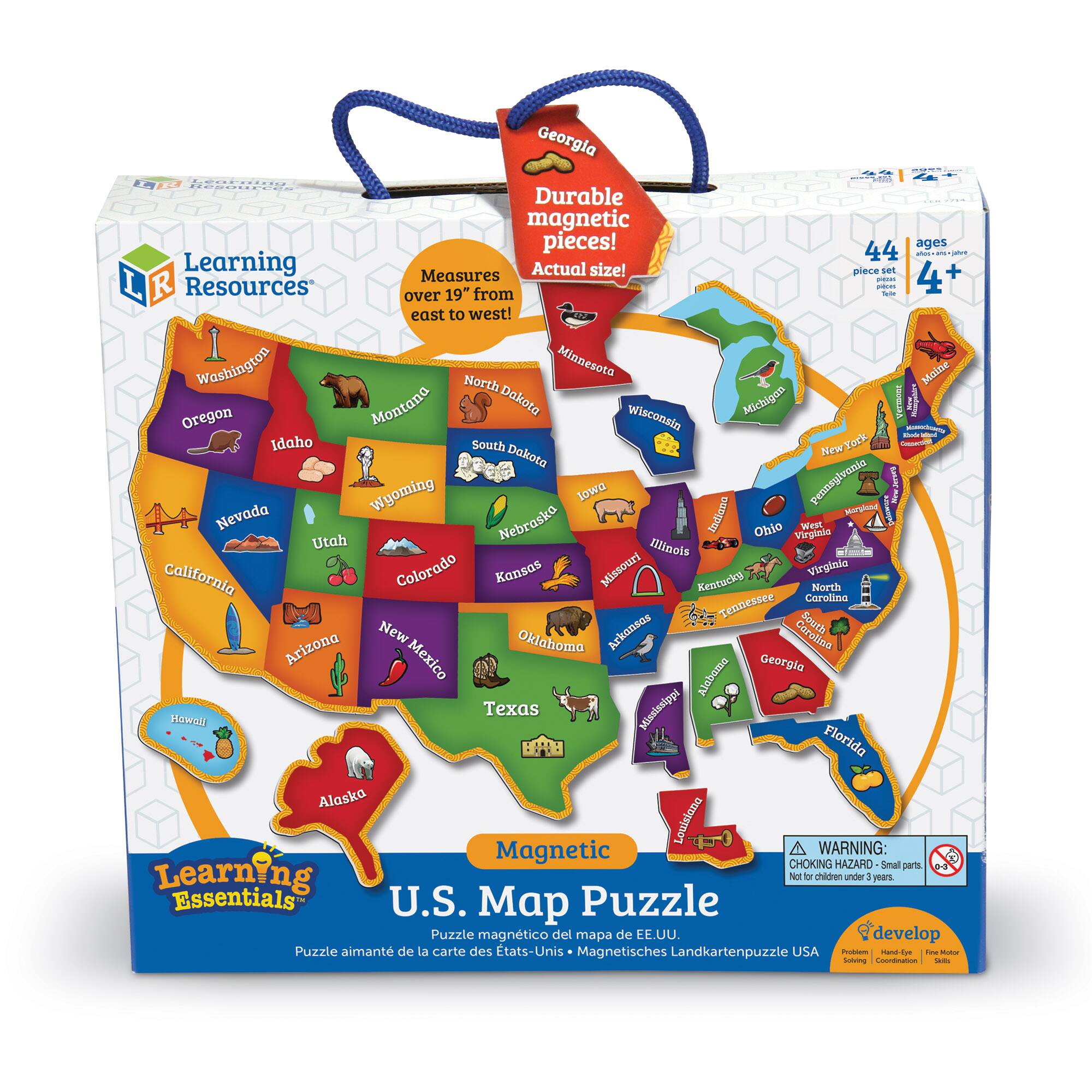 Learning Resources Magnetic U.S. Map Puzzle