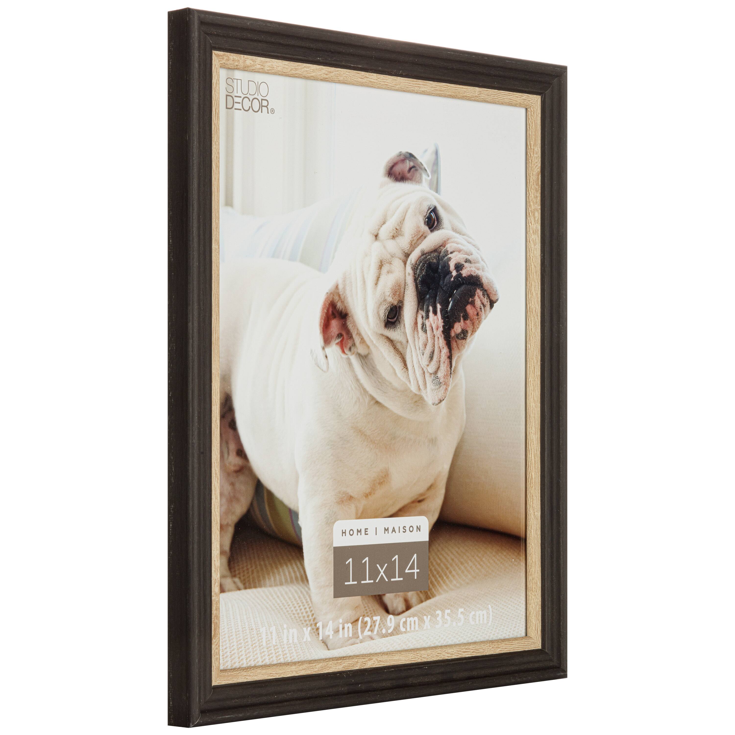 Black With Natural Wood 11" x 14" Picture Frame by Home by Studio Décor® Michaels