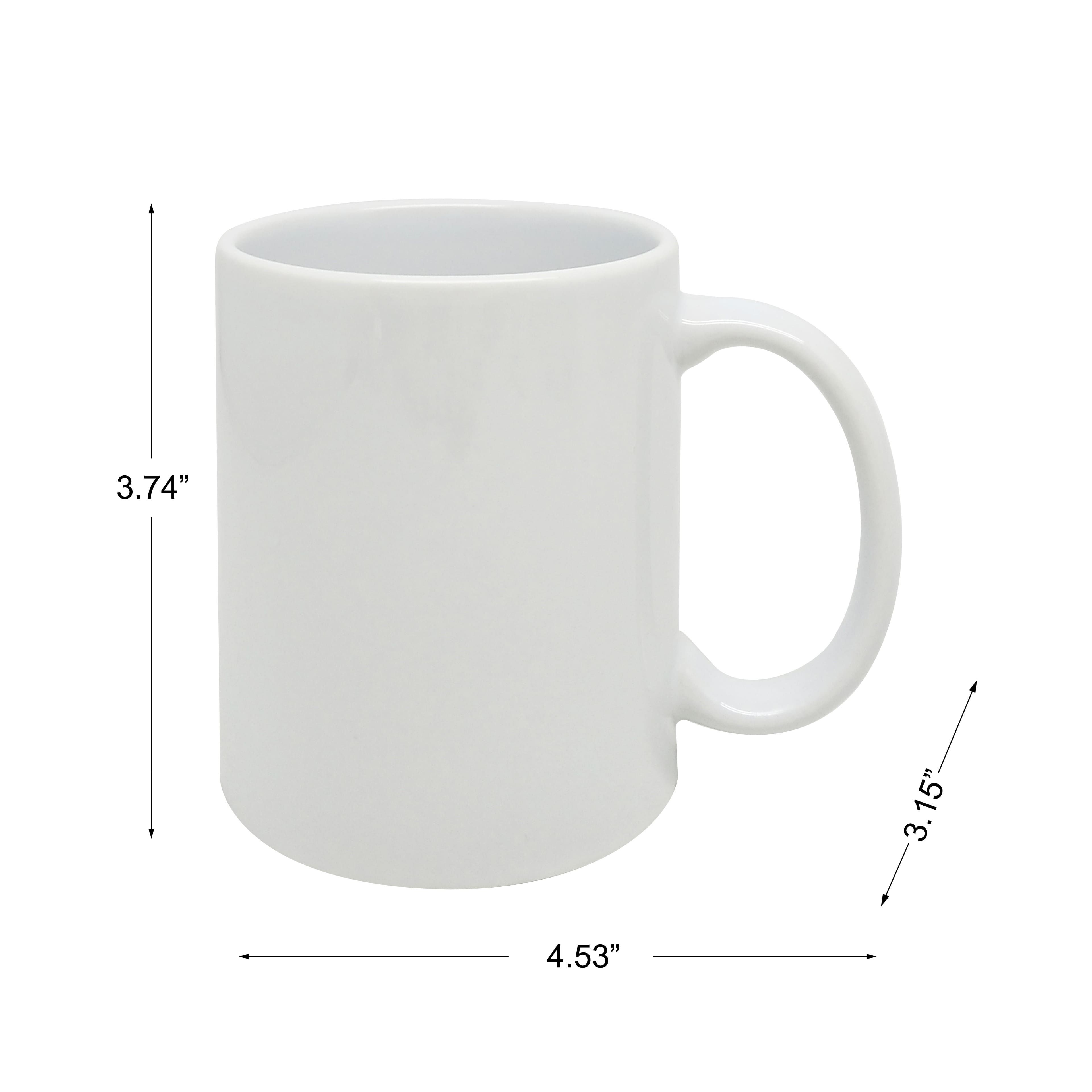 12oz. White Ceramic Sublimation Mugs, 6ct. by Make Market&#xAE;