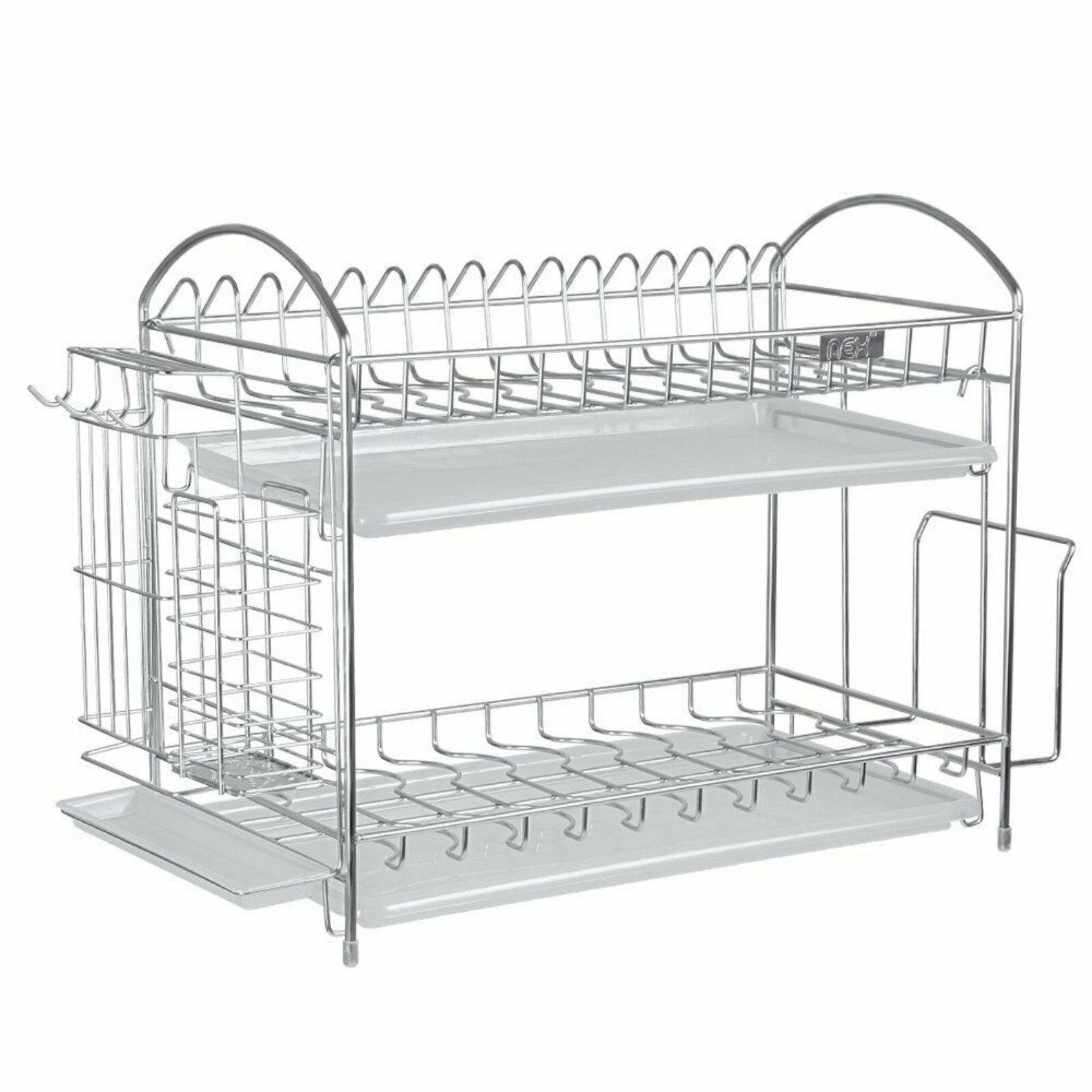 Stainless Steel 2-Tier Dish Rack