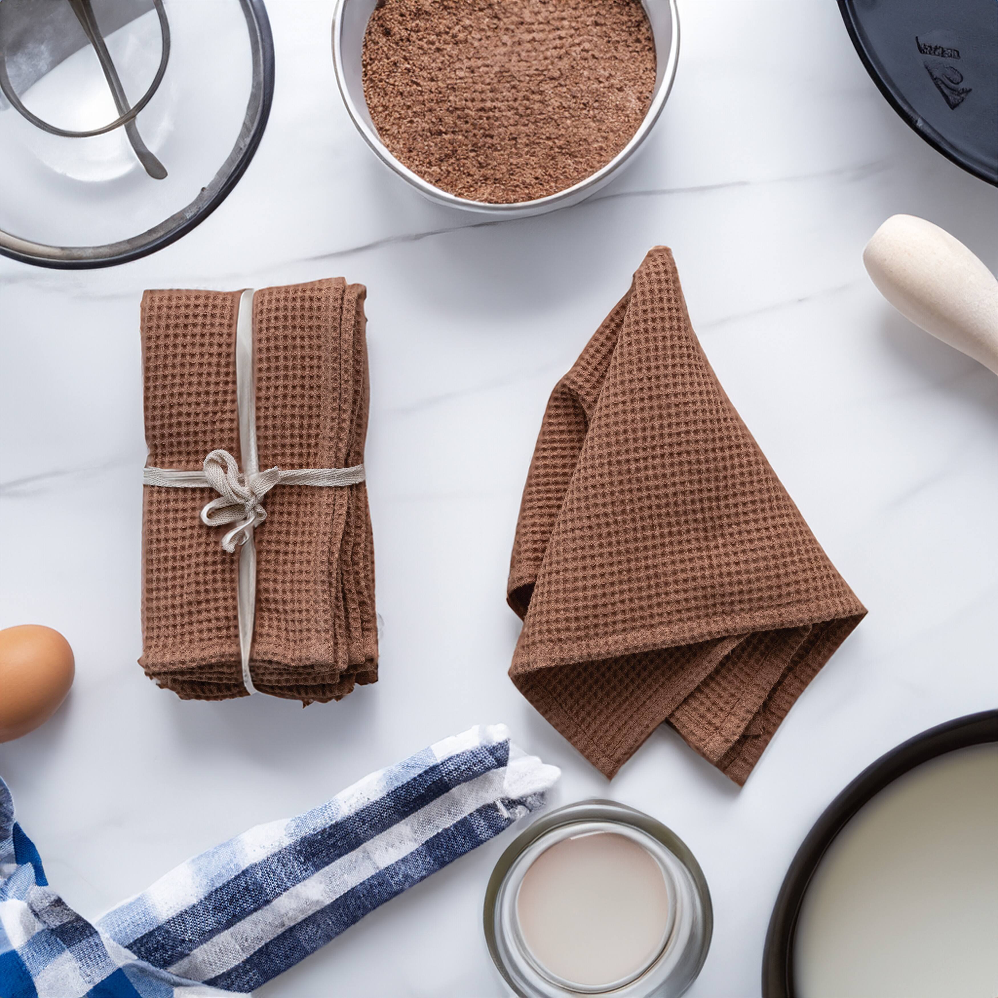 Hello Honey&#xAE; Woven Linen &#x26; Cotton Waffle Dinner Napkins, 4ct.