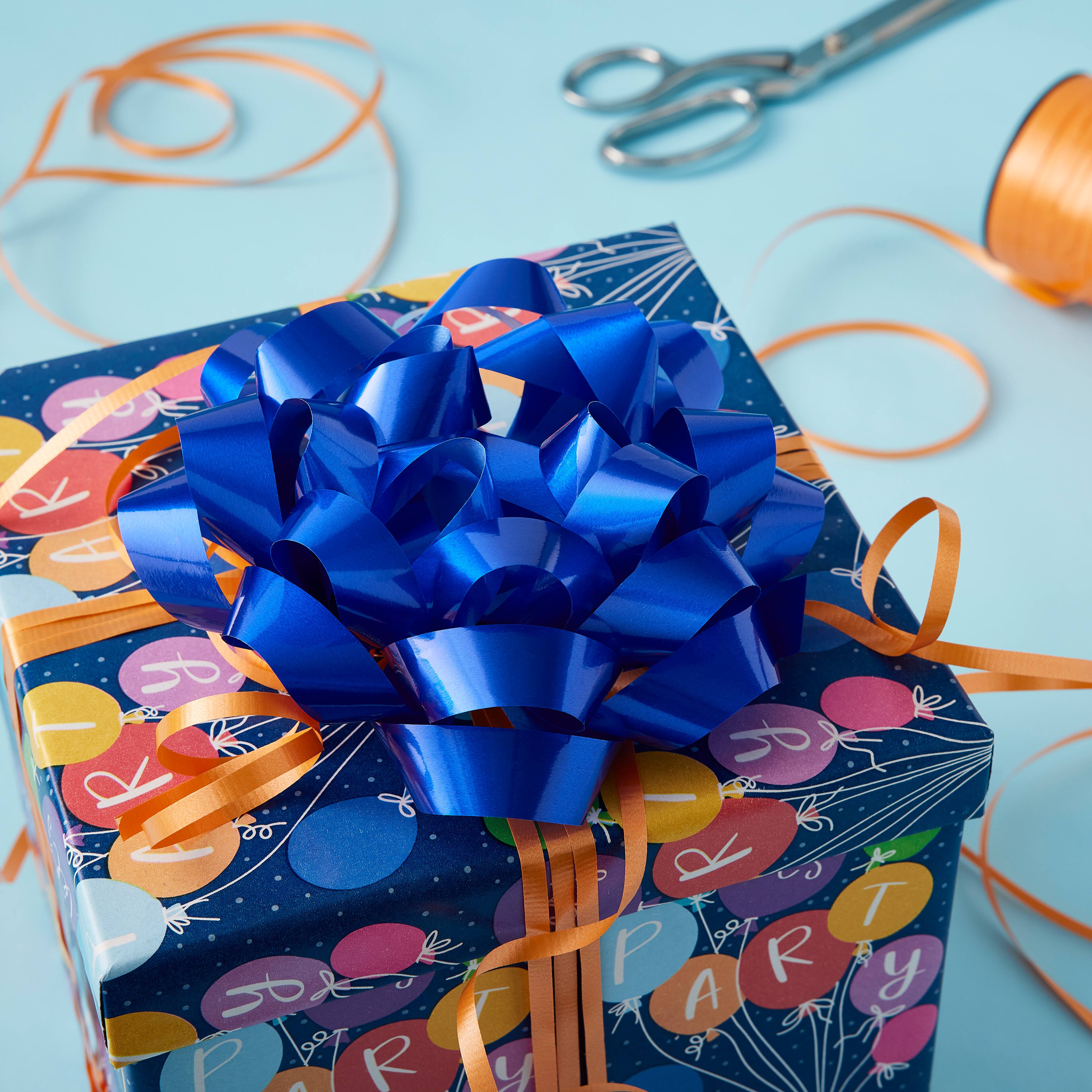 12 Pack: Lacquer Royal Blue Jumbo Bow by Celebrate It&#x2122;
