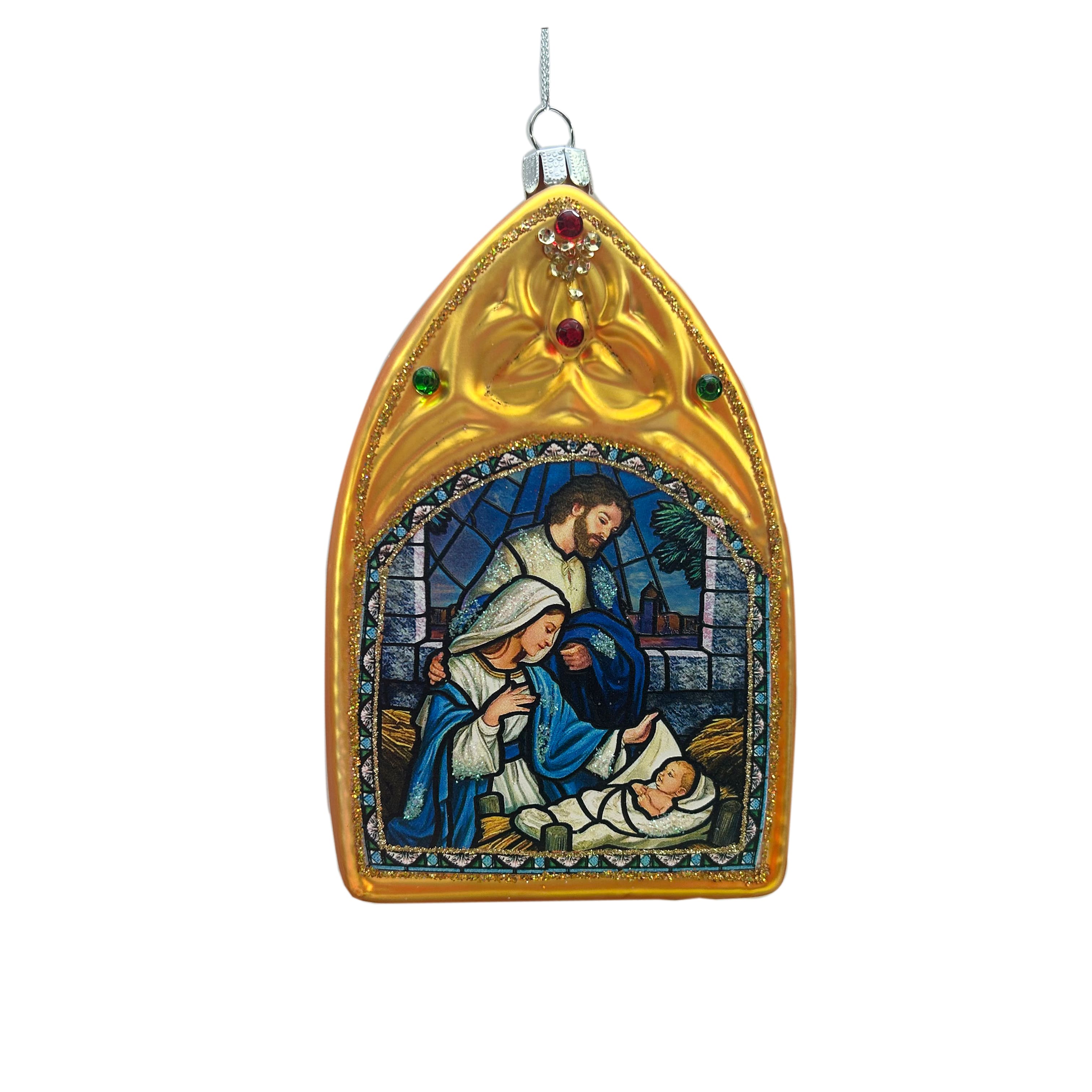 5.5&#x22; Nativity View Glass Ornament by Ashland&#xAE;