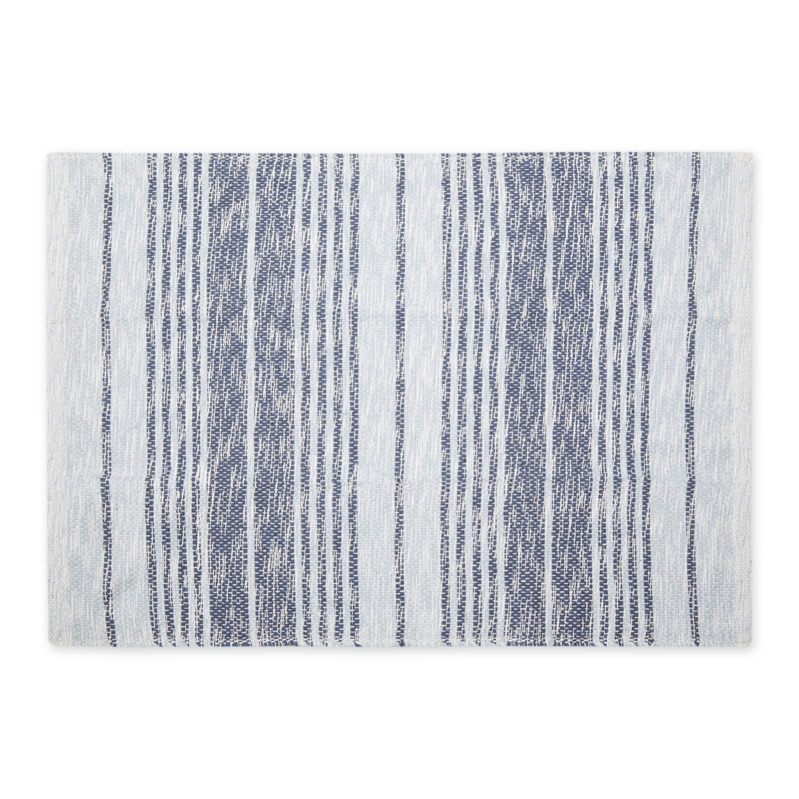 DII® Variegated Stripe Handwoven Recycled Yarn Rug, 2ft. x 3ft.
