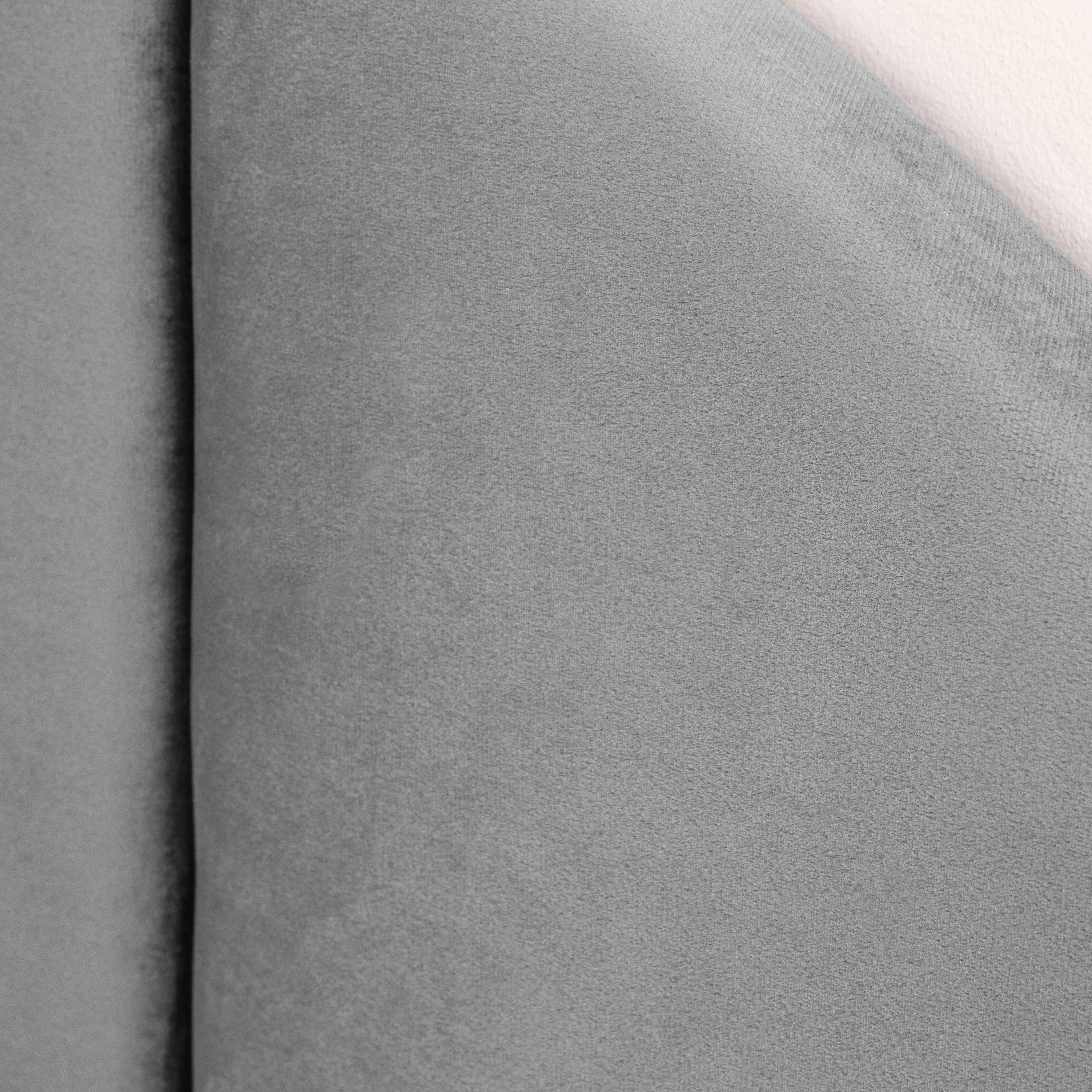 Hello Honey® NoSom Gray Upholstered Velvet Panel Arched Headboard