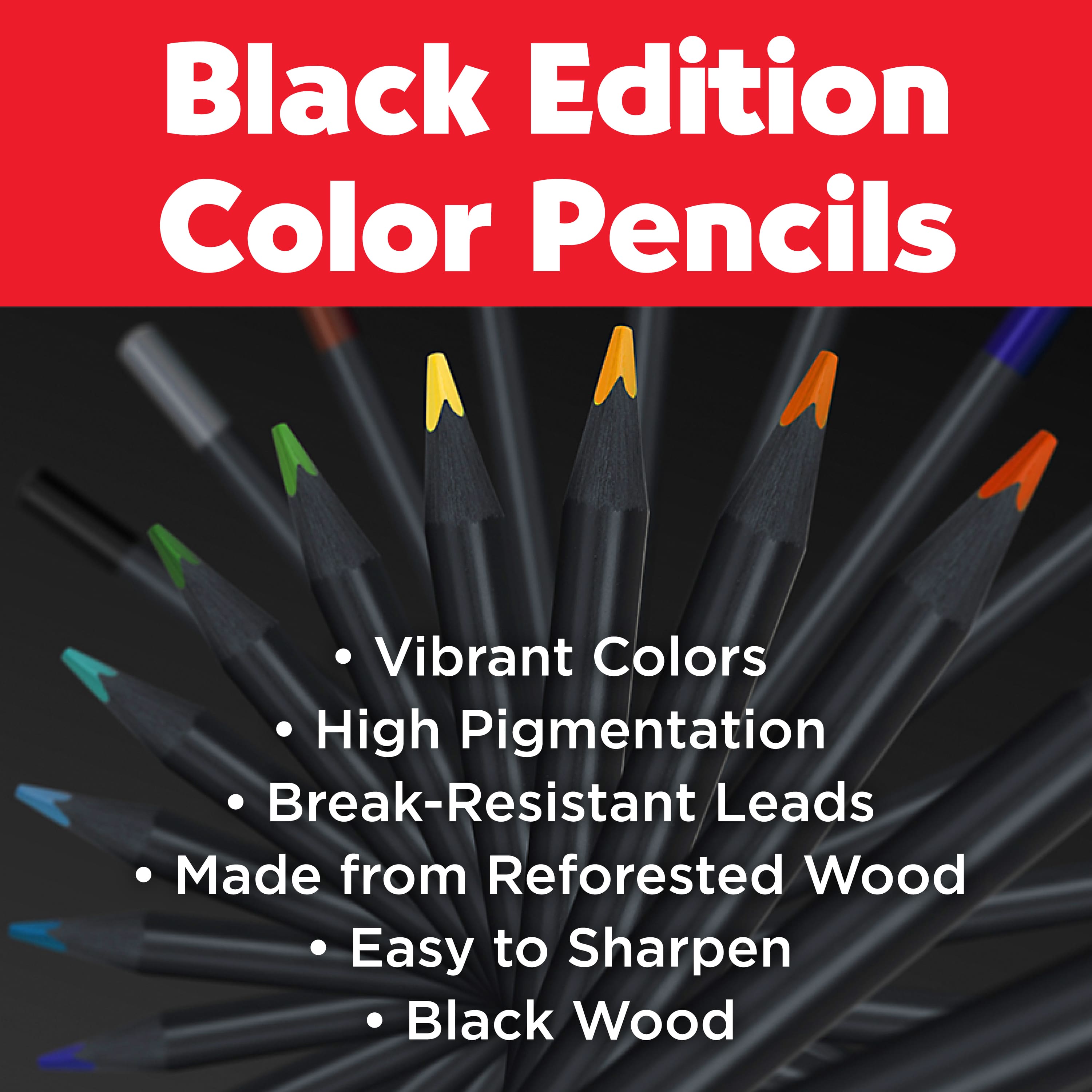 Faber-Castell&#xAE; 24 Colour Black Edition Coloured Pencils
