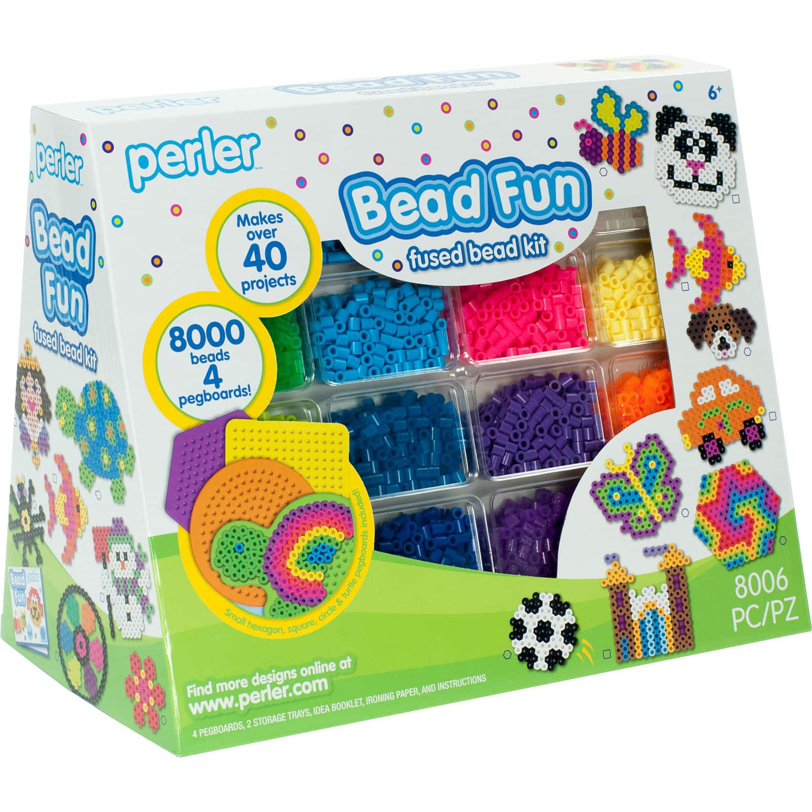 6 Pack: Perler&#x2122; Bead Fun Fused Bead Kit