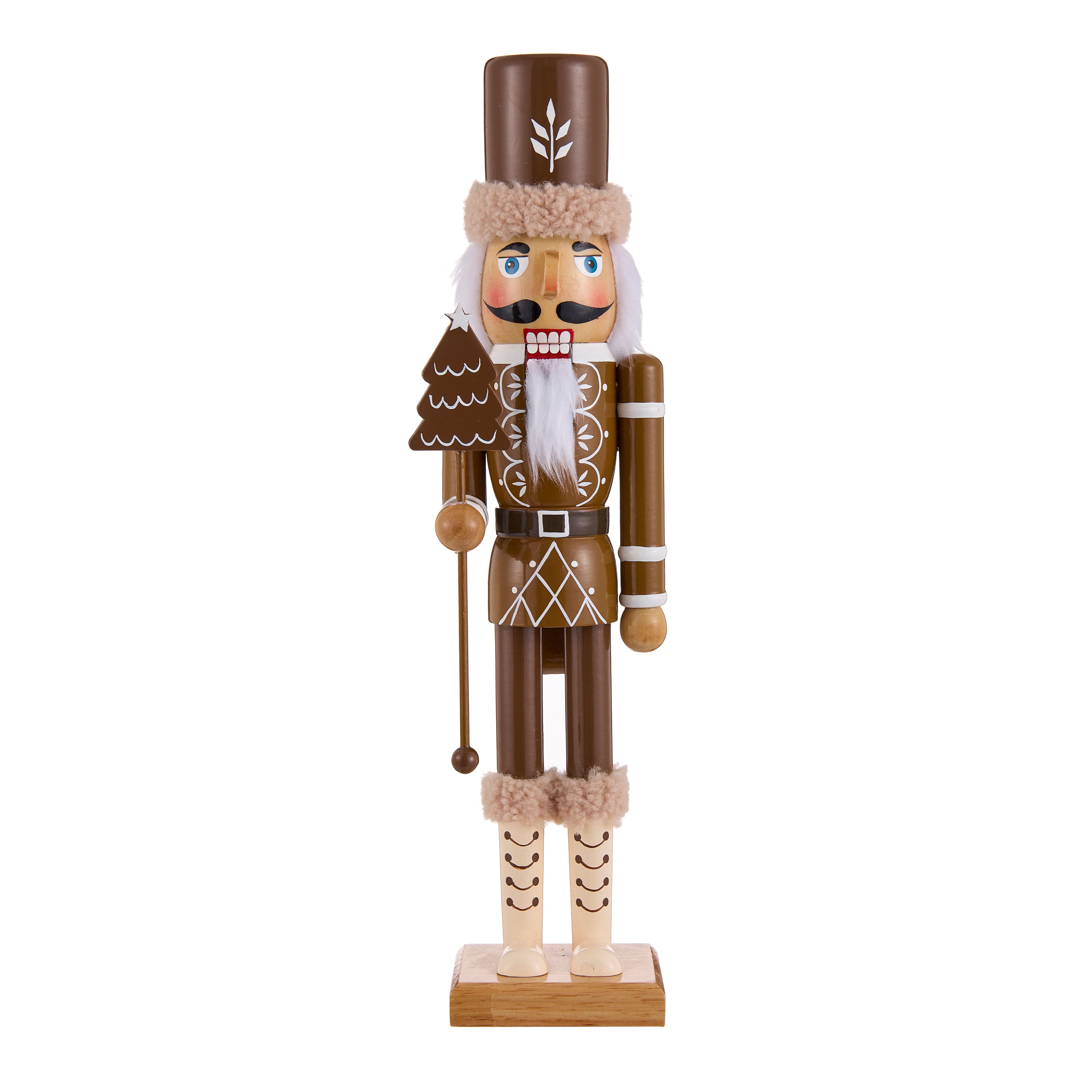 15.75&#x22; Gingerbread Nutcracker with Tree by Ashland&#xAE;