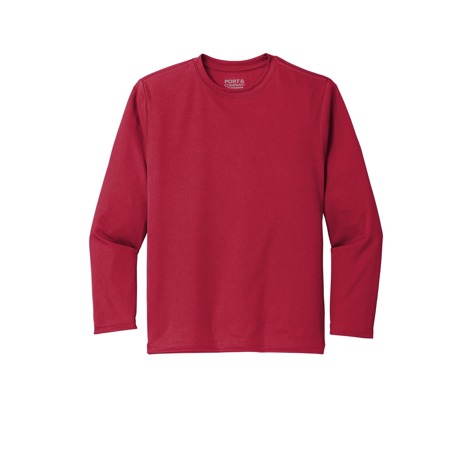 Port & Company® Youth Long Sleeve Performance T-Shirt
