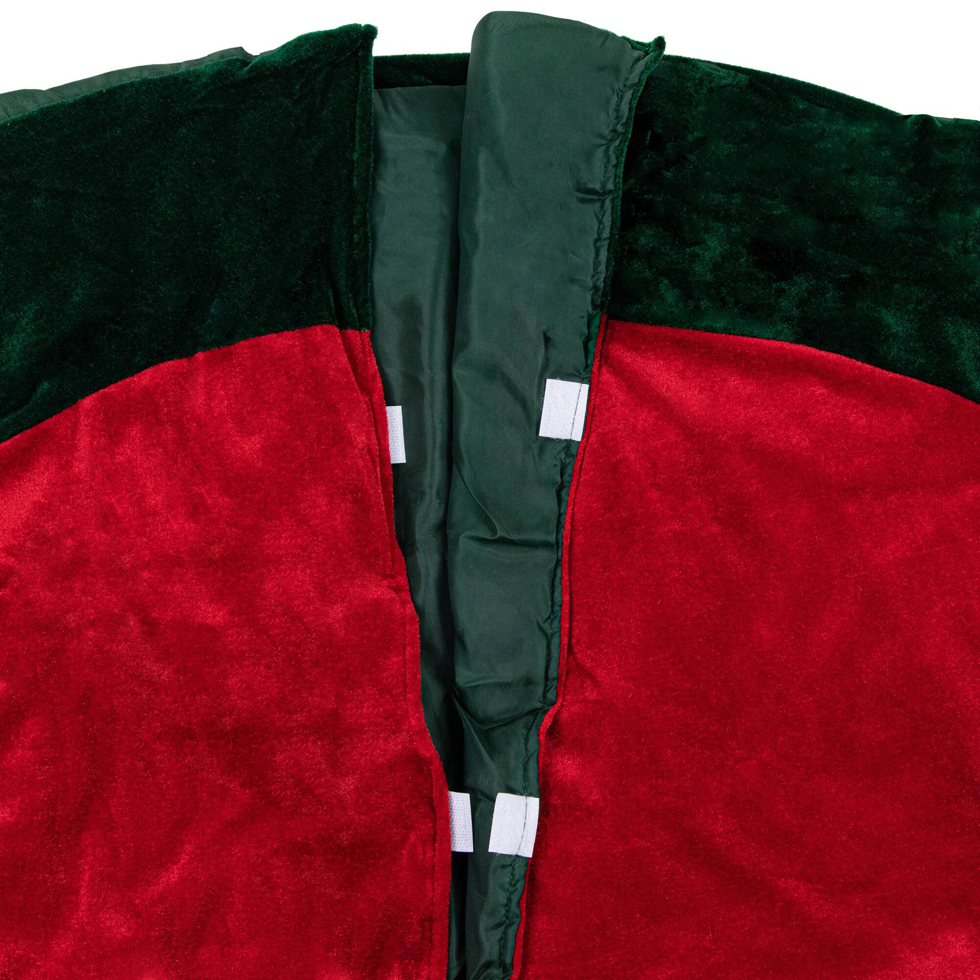 60&#x22; Red &#x26; Green Traditional Christmas Tree Skirt