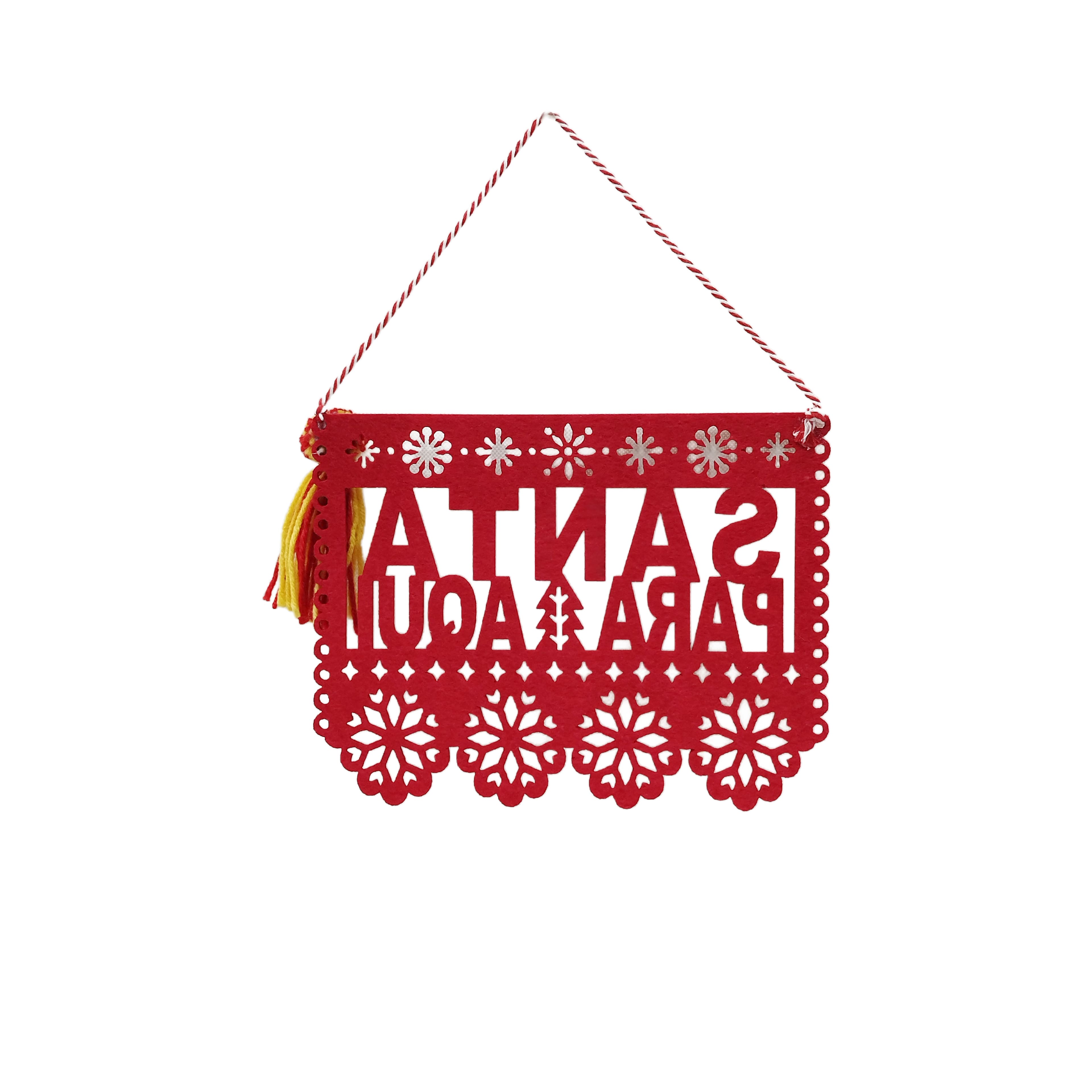 Red Santa Para Aqui Wall Sign by Ashland&#xAE;