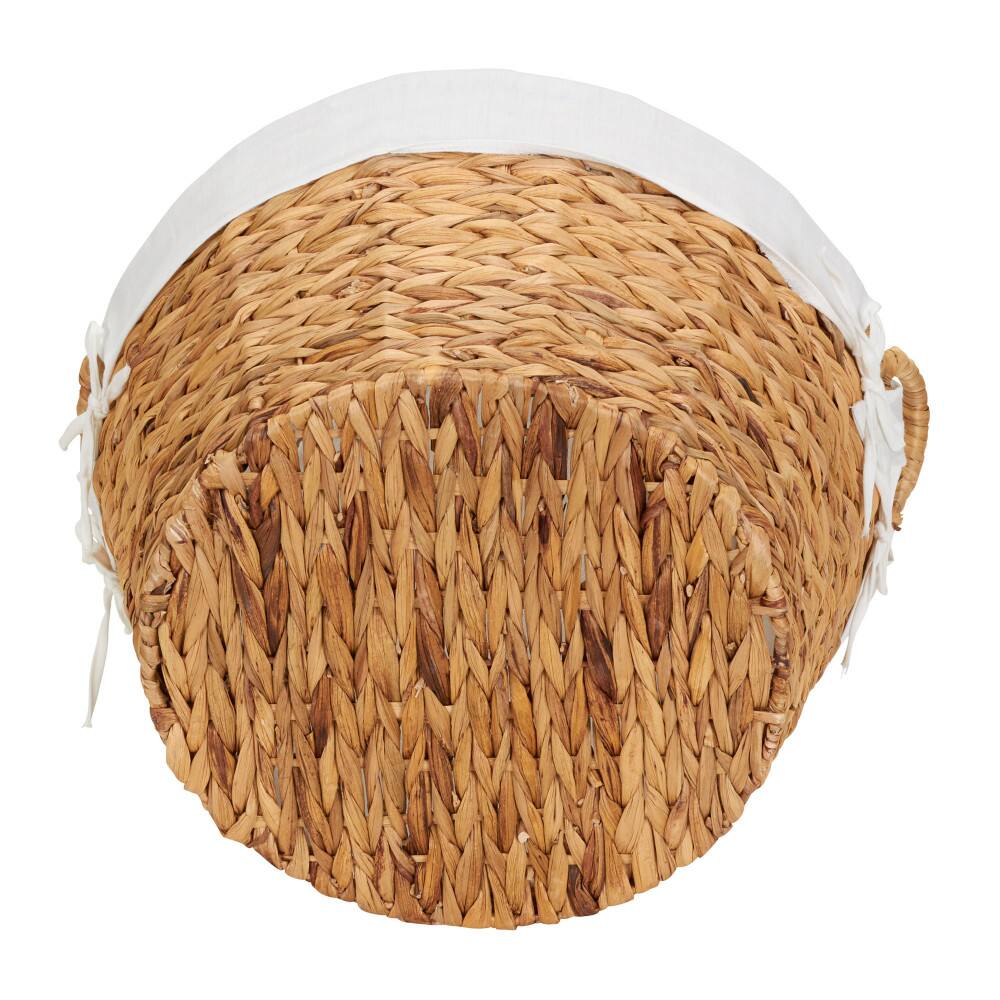 Household Essentials 12.5&#x22; Round Wicker Laundry Basket with Handles