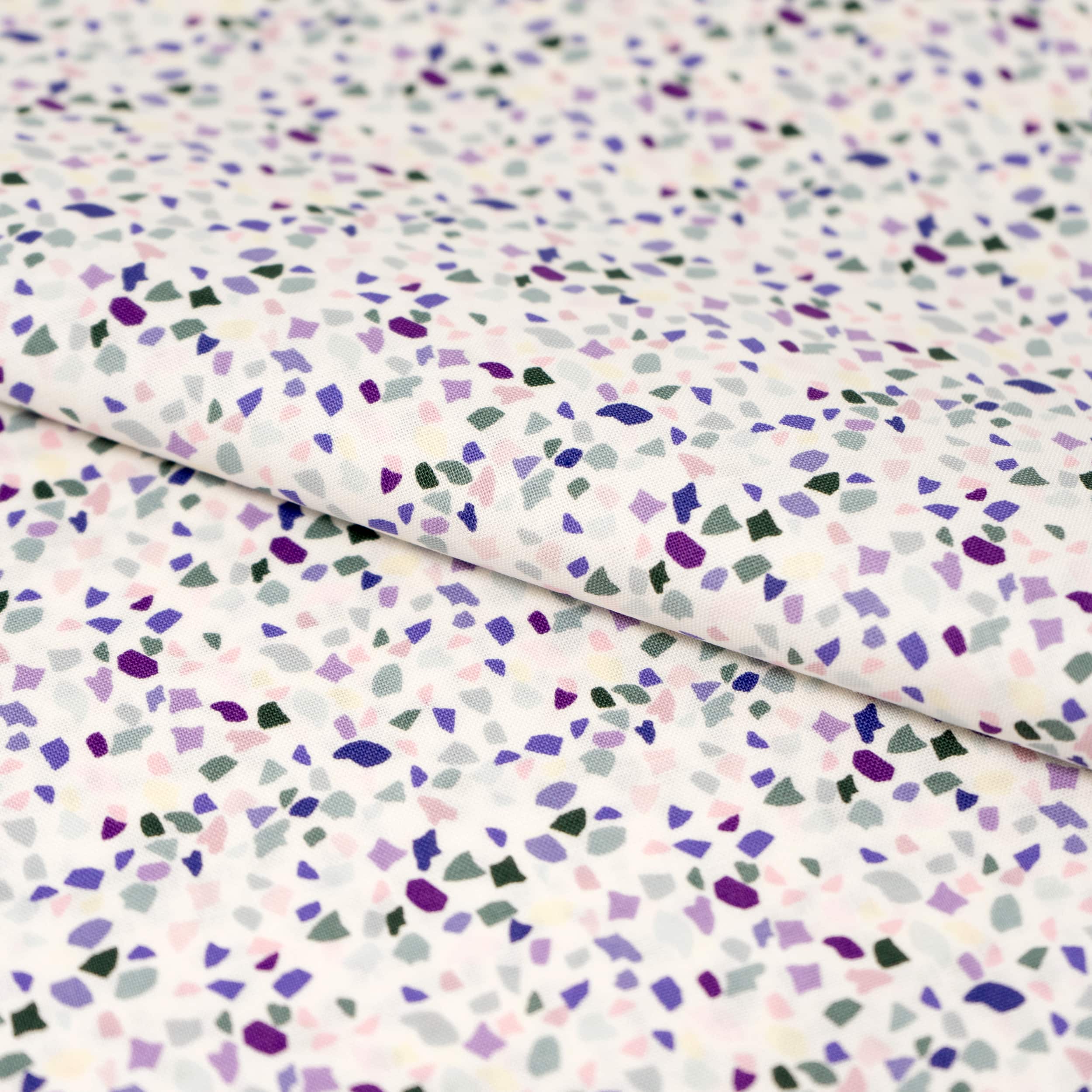SINGER Purple Party Confetti Cotton Fabric