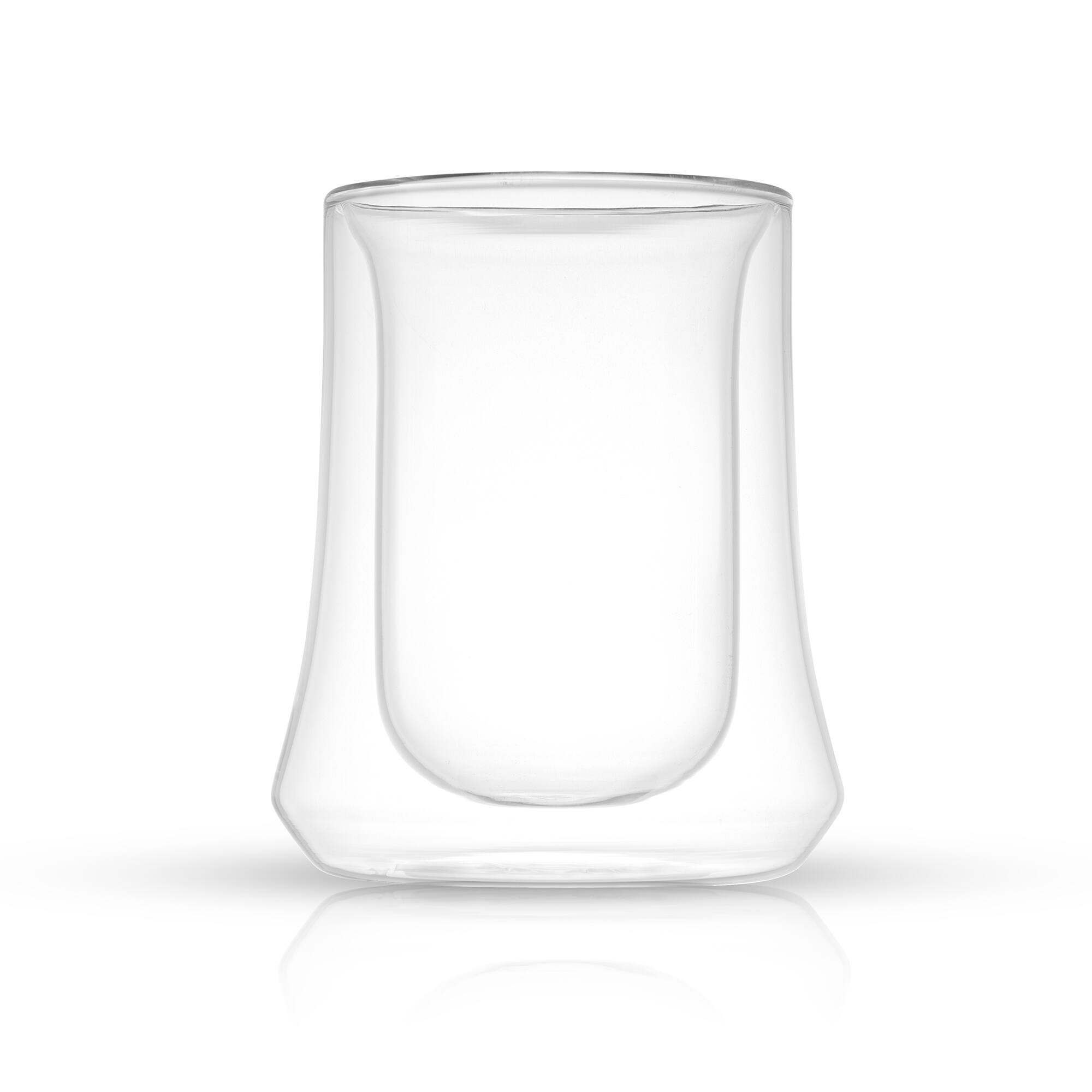 JoyJolt Cosmo Double Walled Whiskey Glasses - Set of 4 Double Wall Tumbler  - 10 oz