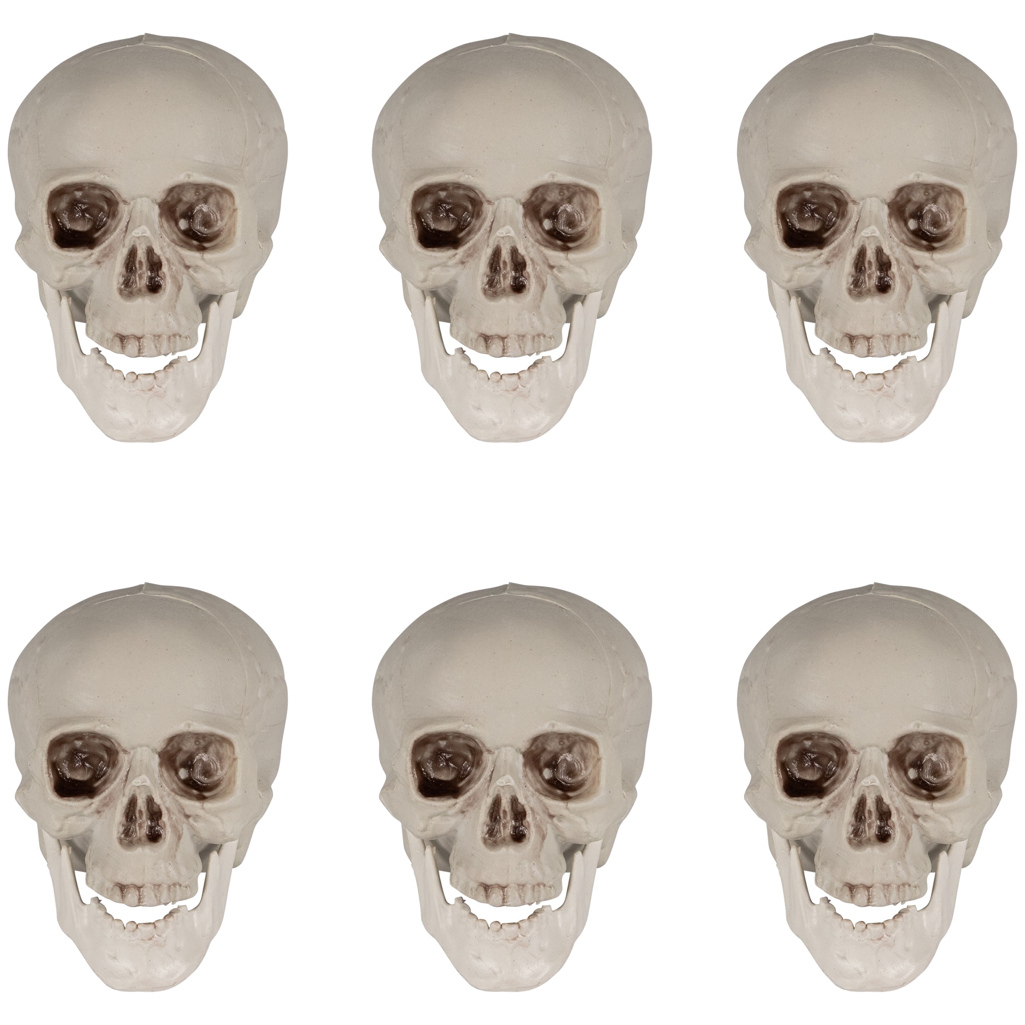 4.75&#x22; Skull Halloween Decorations, 6ct.