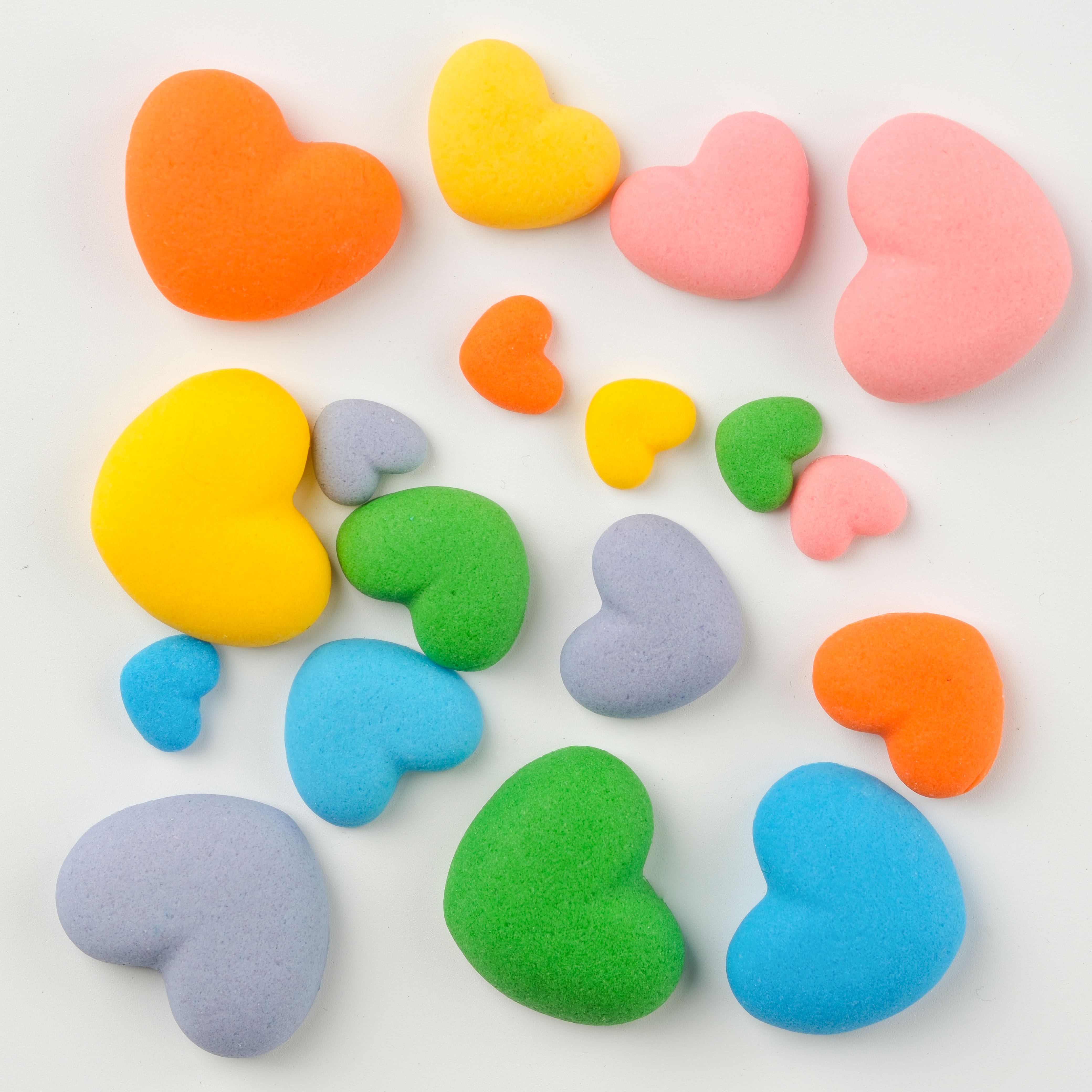 PME Cake Sweet Street&#xAE; Rainbow Hearts Icing Decorations