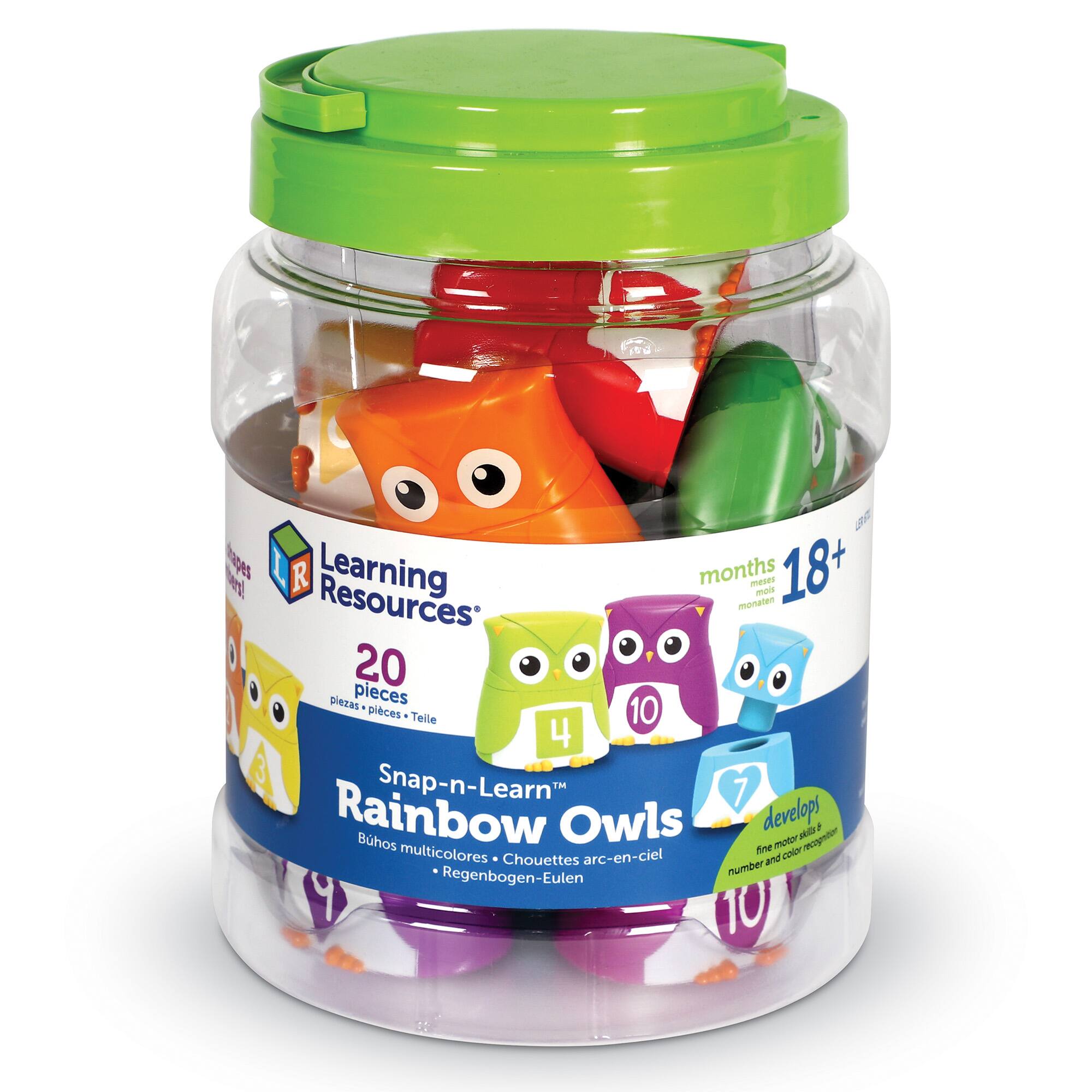 Learning Resources Snap-n-Learn Rainbow Owls