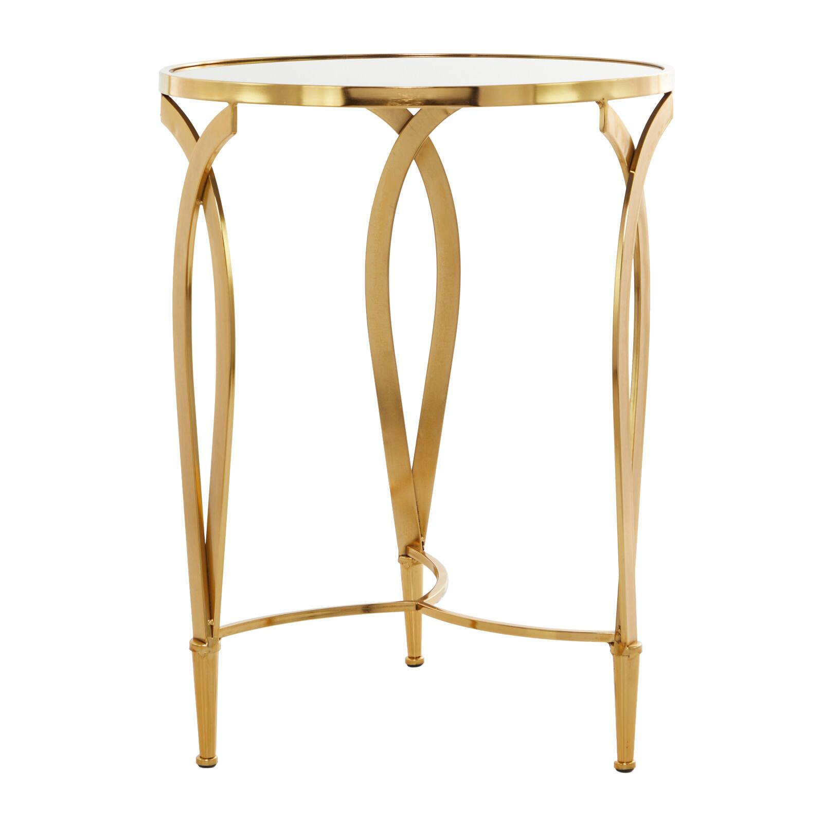 Black Metal Contemporary Accent Table 27" x 20" x 20"