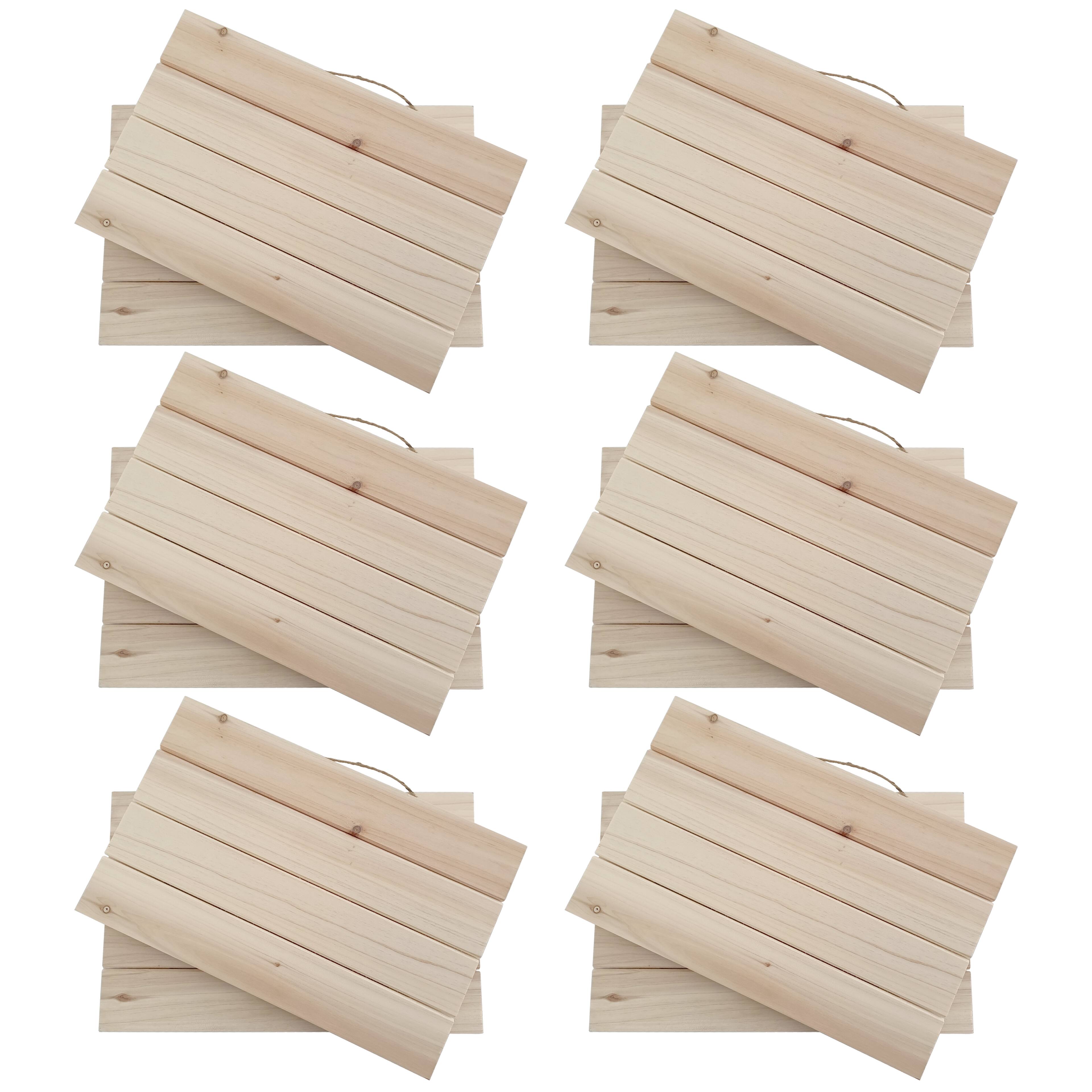 6 Packs: 2 ct. (12 total) 17&#x22; Natural Plaque by Make Market&#xAE;