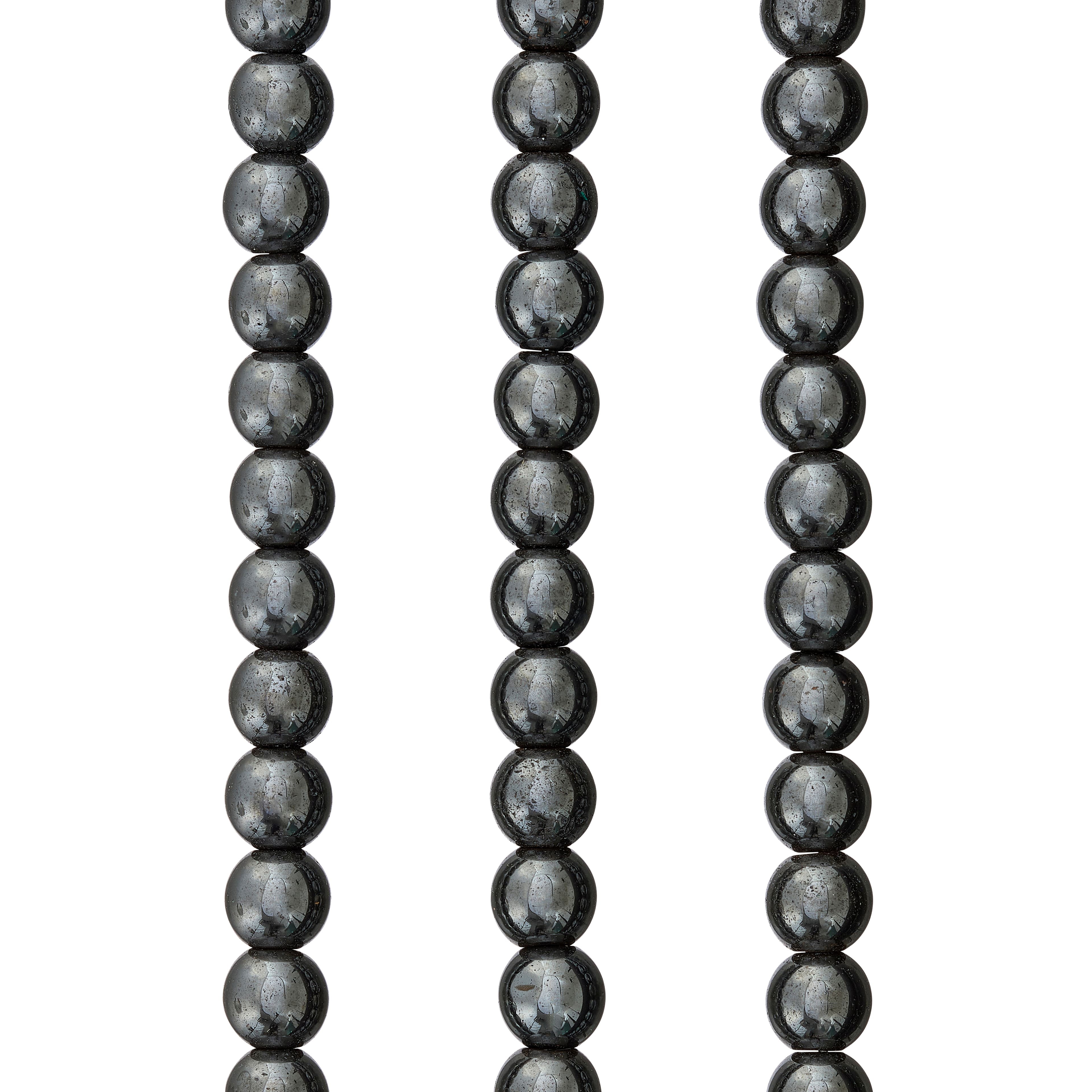 12 Pack: Hematite Round Beads, 6mm by Bead Landing™