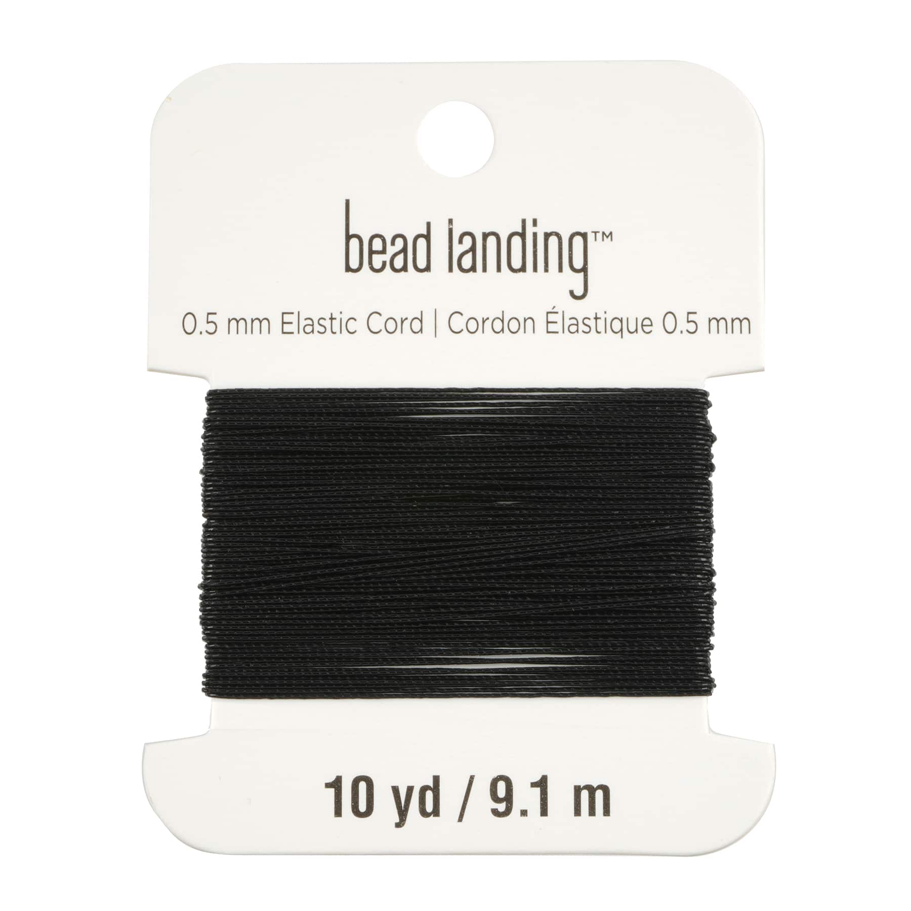 24 Pack: 0.5mm Black Elastic Cord, 10yd. by Bead Landing™