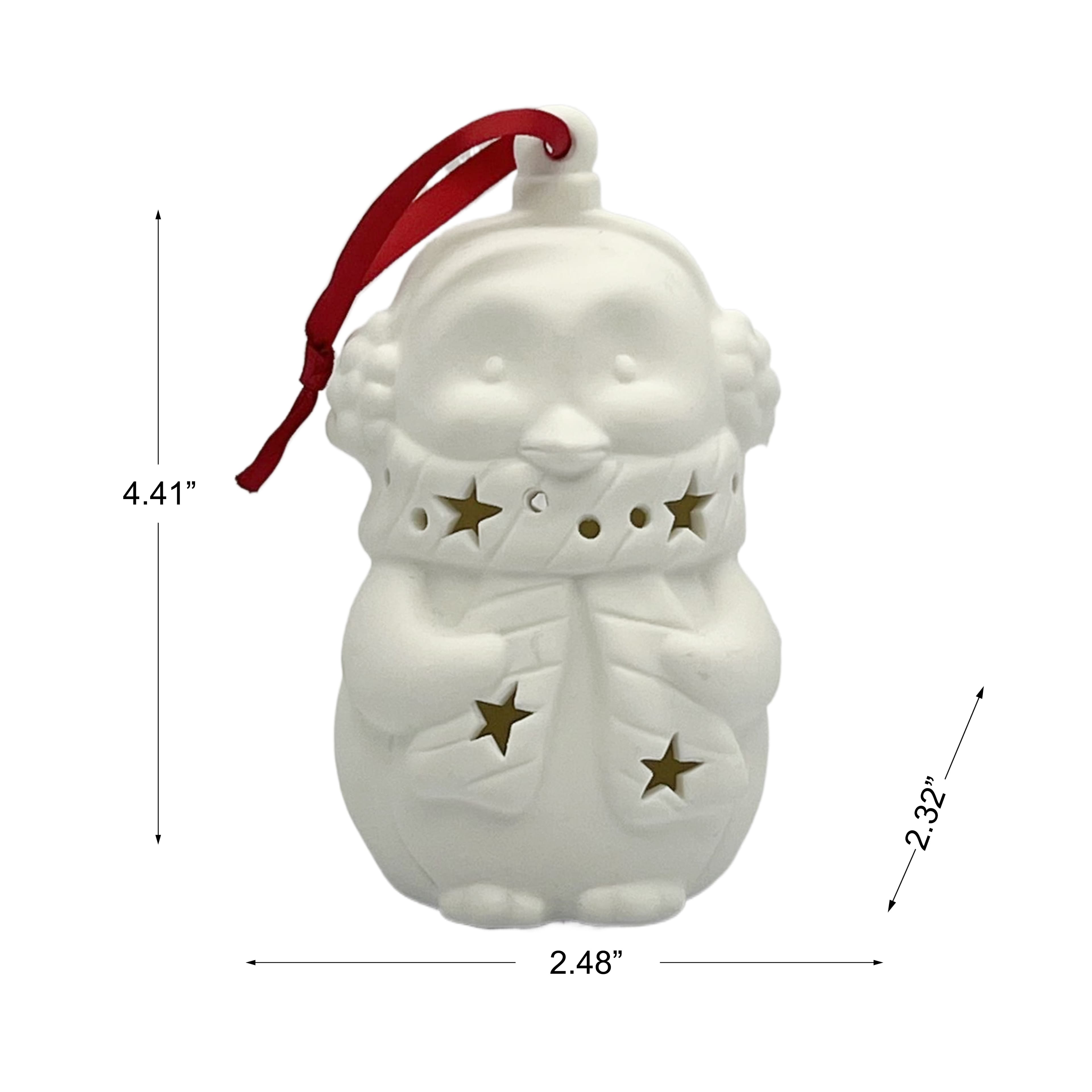 4.5&#x22; LED DIY Ceramic Penguin Ornament by Make Market&#xAE;