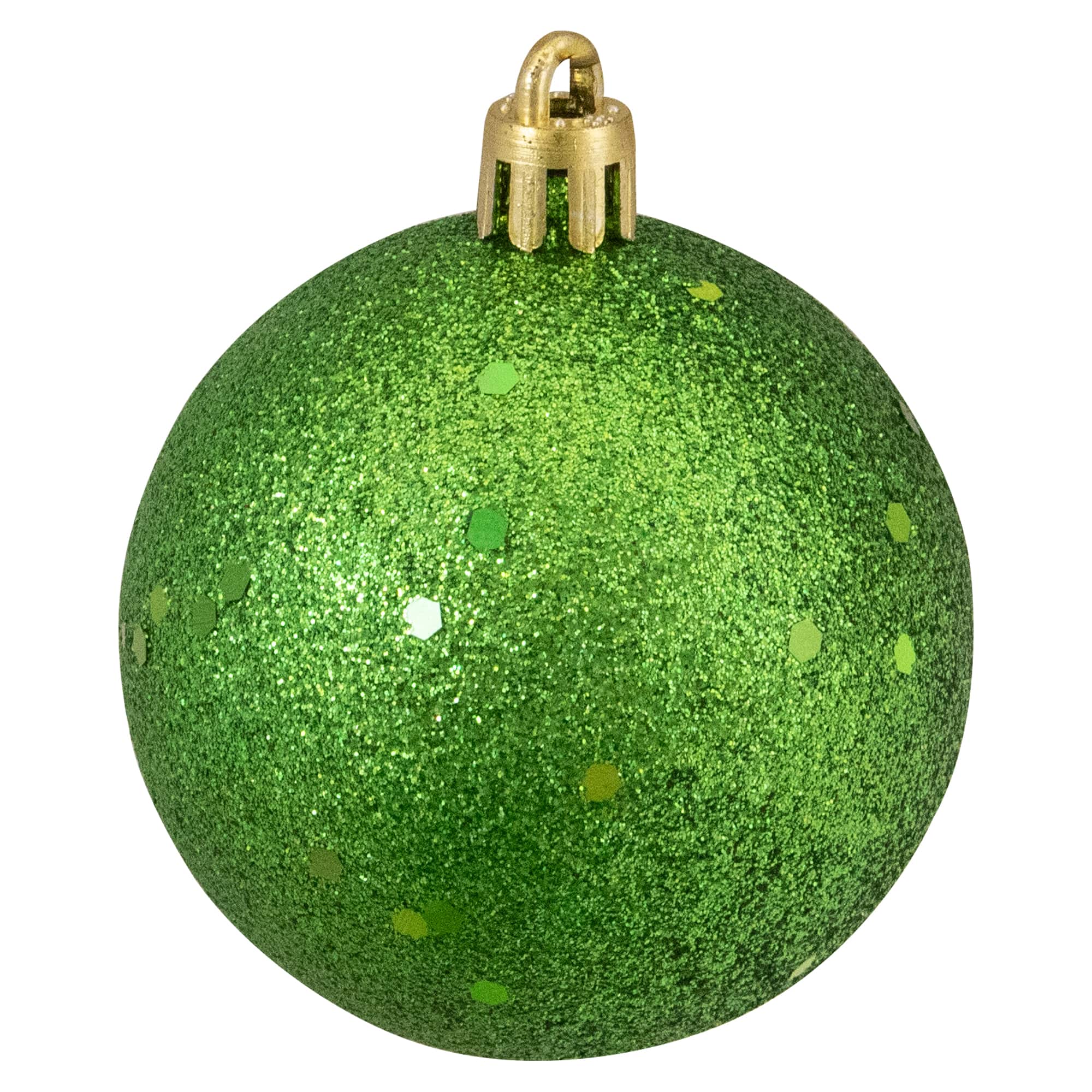 24ct. 2.5&#x22;  Xmas Green 4-Finish Shatterproof Christmas Ball Ornaments