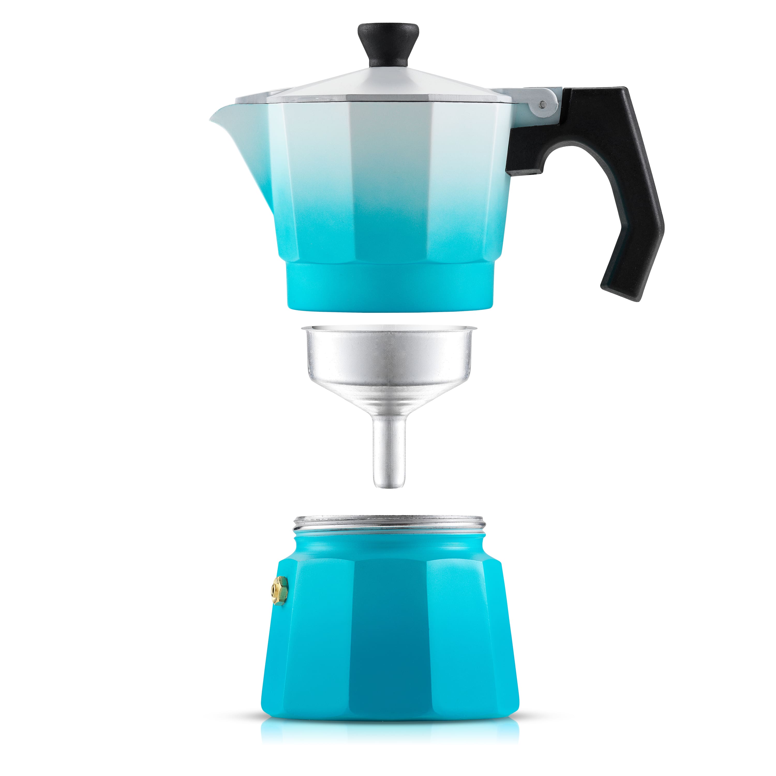 JoyJolt® Italian Moka Pot 3 Cup Stovetop Aluminum Espresso Maker