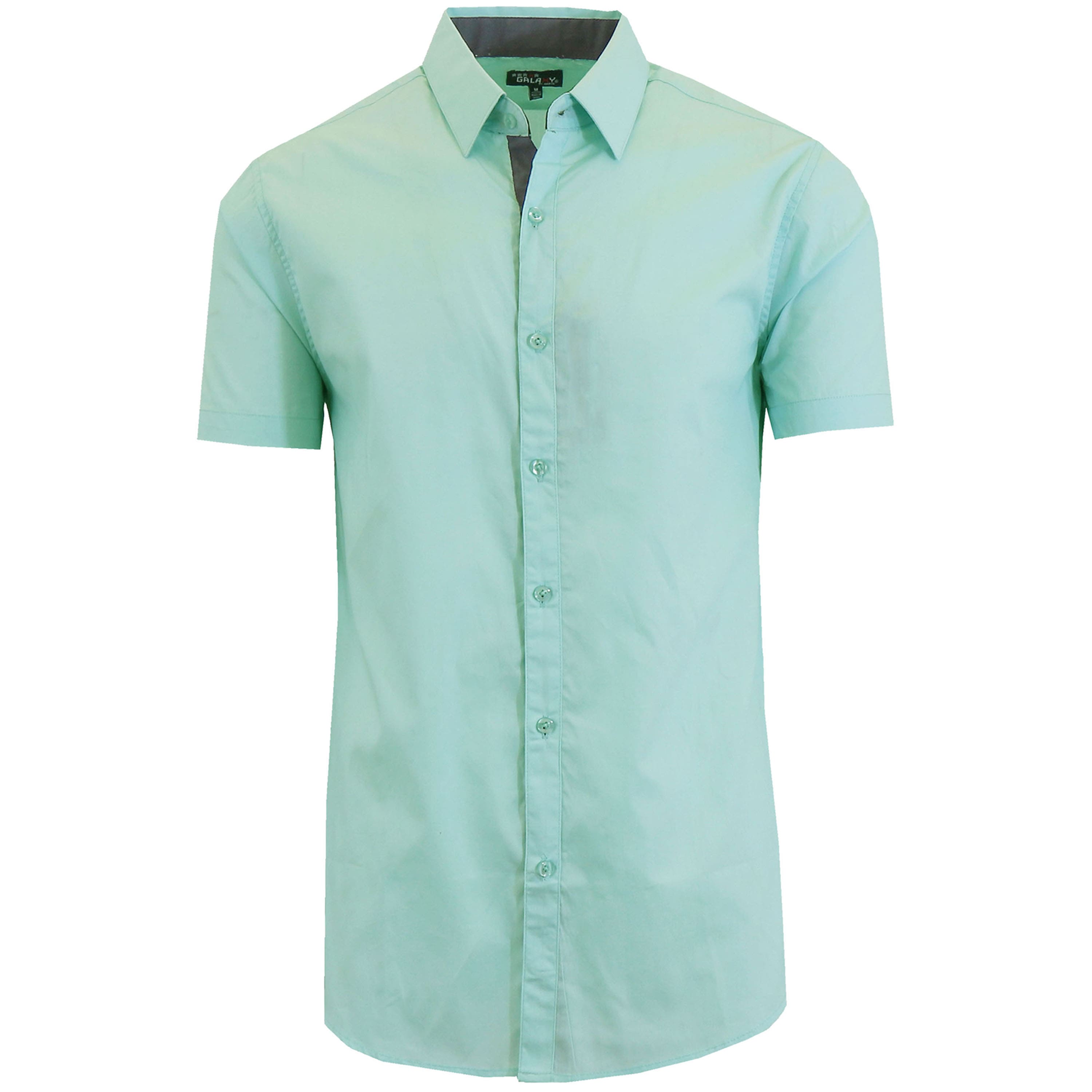 green emerald velvet dress Dolce & Gabbana Mint Green Slim-Fit Button-Down Shirt – Ask Me Wear main image 1