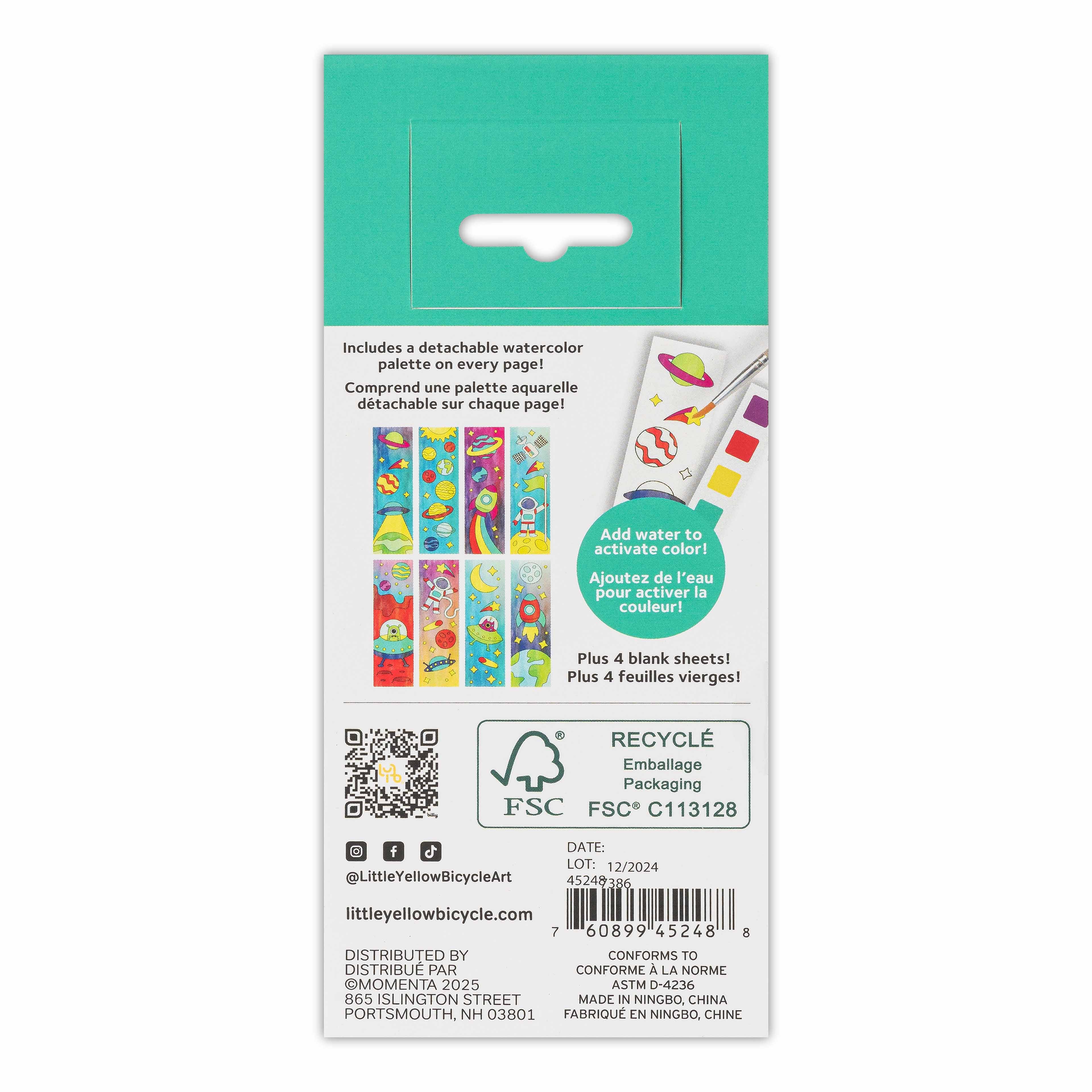 Little Yellow Bicycle&#xAE; Outer Space Watercolor Bookmarks Kit