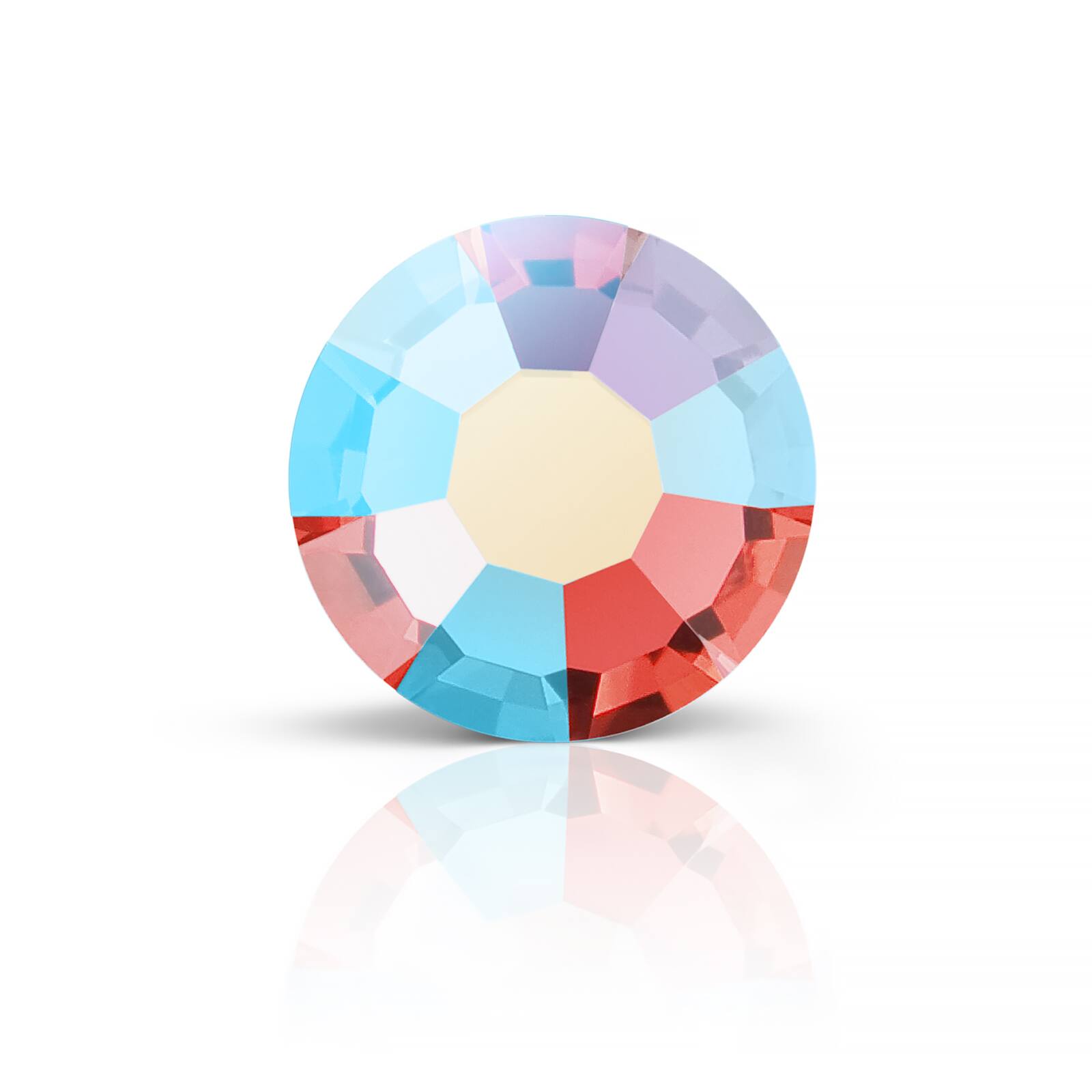 Preciosa MAXIMA SS5 Aurora Borealis Flatback Czech Crystals, 144ct.