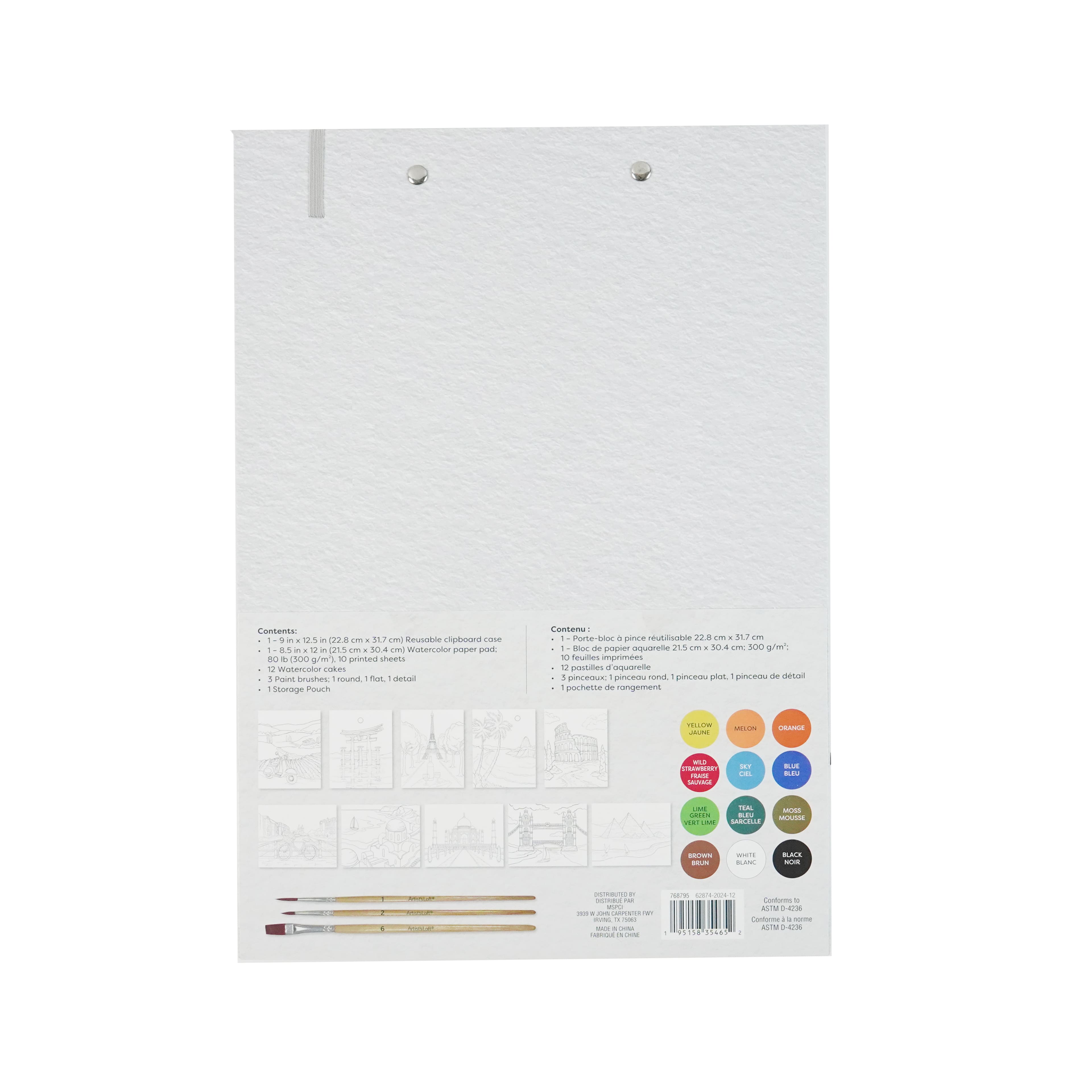 Travel Watercolor Painting Book by Artist&#x27;s Loft&#xAE;