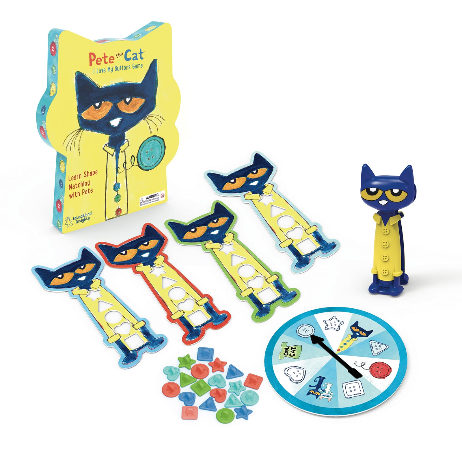 Educational Insights&#xAE; Pete the Cat&#xAE; I Love My Buttons Game