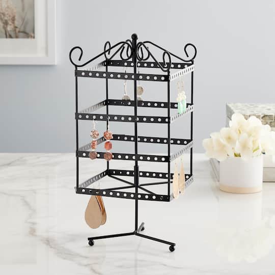 Black Metal Spinning Earring Rack by Bead Landing™ | Metal Props | Michaels