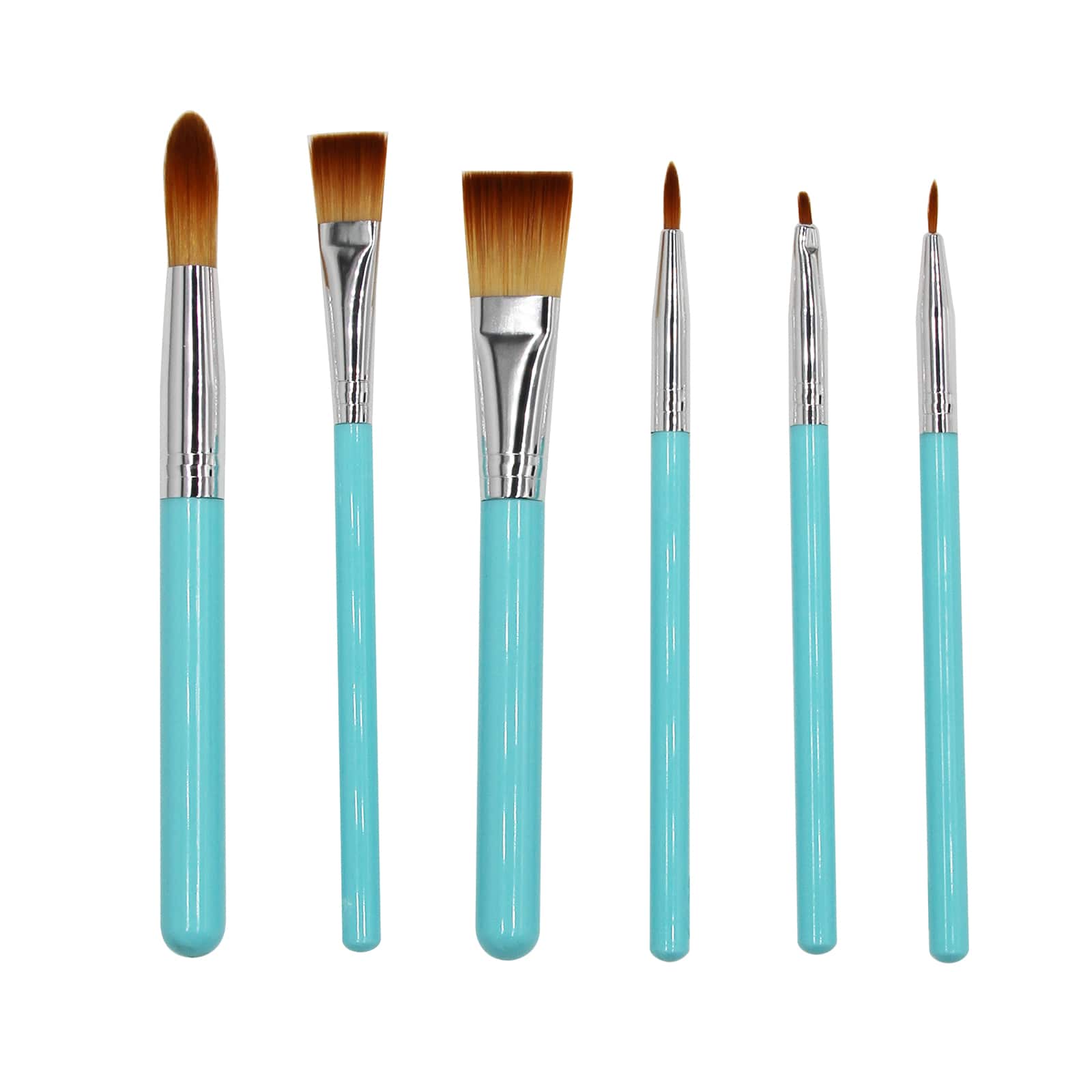 6pc Detail Thin Paint Brush Set Artist Paintbrushes for Acrylic