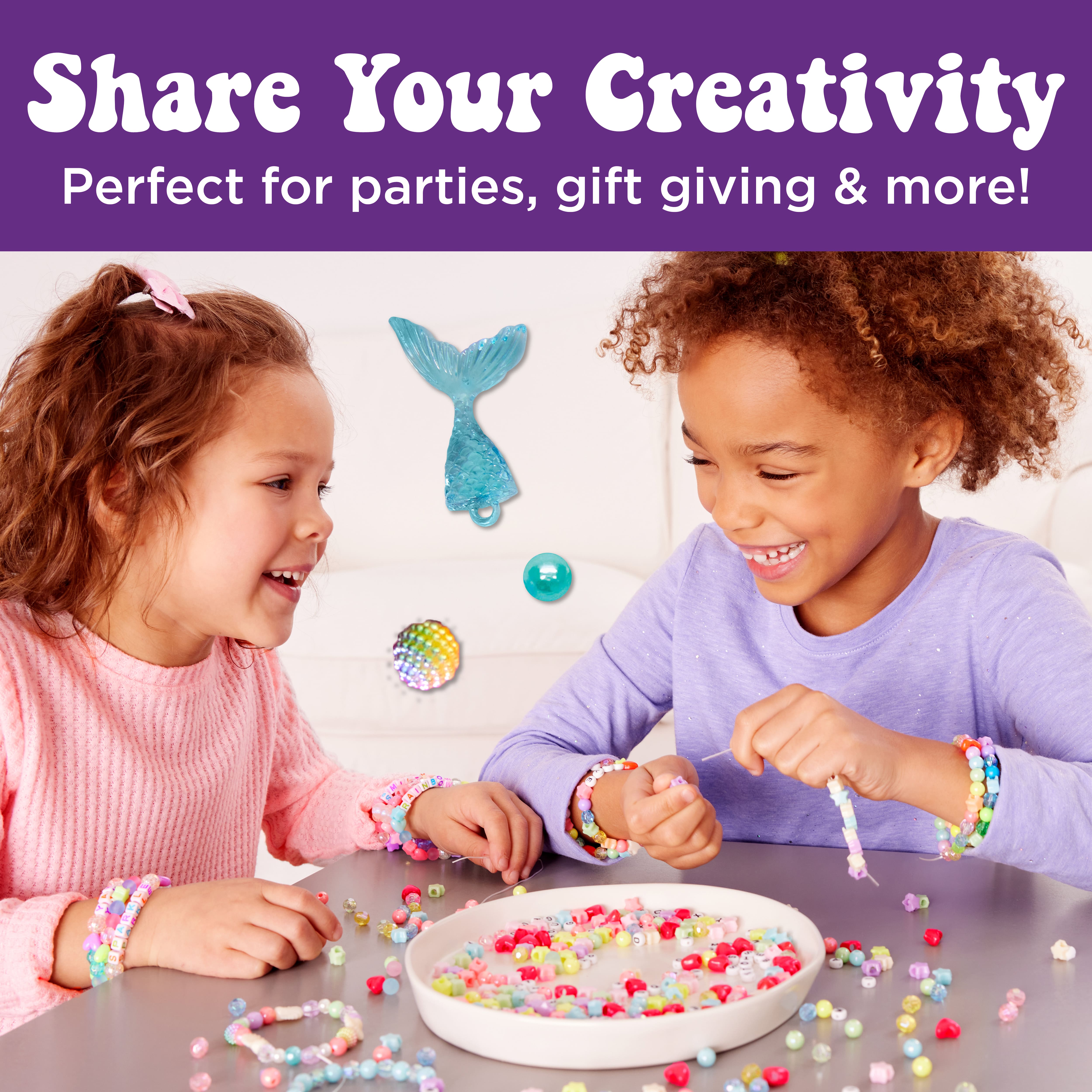 Creativity for Kids&#xAE; Mermaid Bead Jewelry Jar