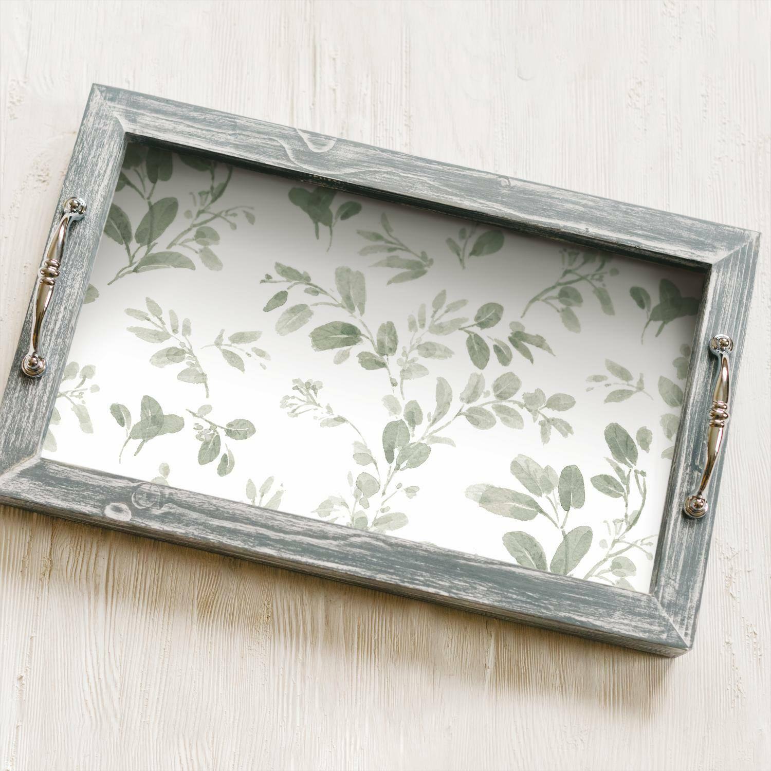 RoomMates Green Dancing Leaves Peel & Stick Wallpaper