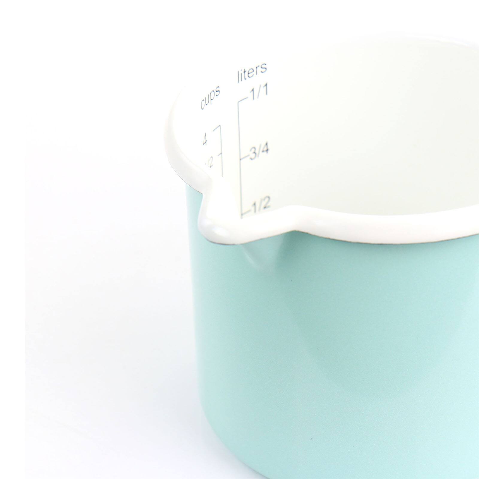 Martha Stewart Turquoise Enamel on Steel Measuring Cup