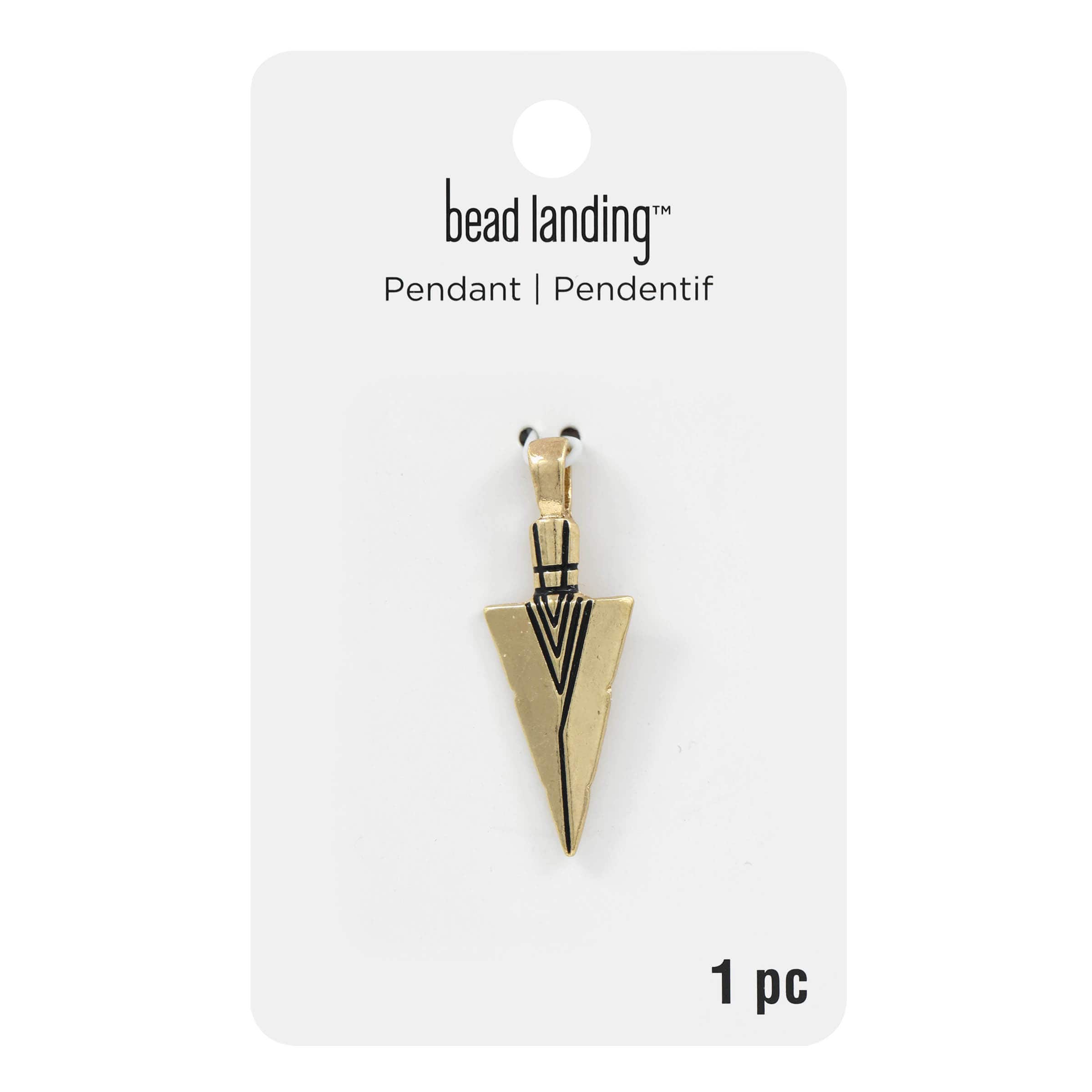 12 Pack: Gold Arrow Pendant by Bead Landing&#x2122;