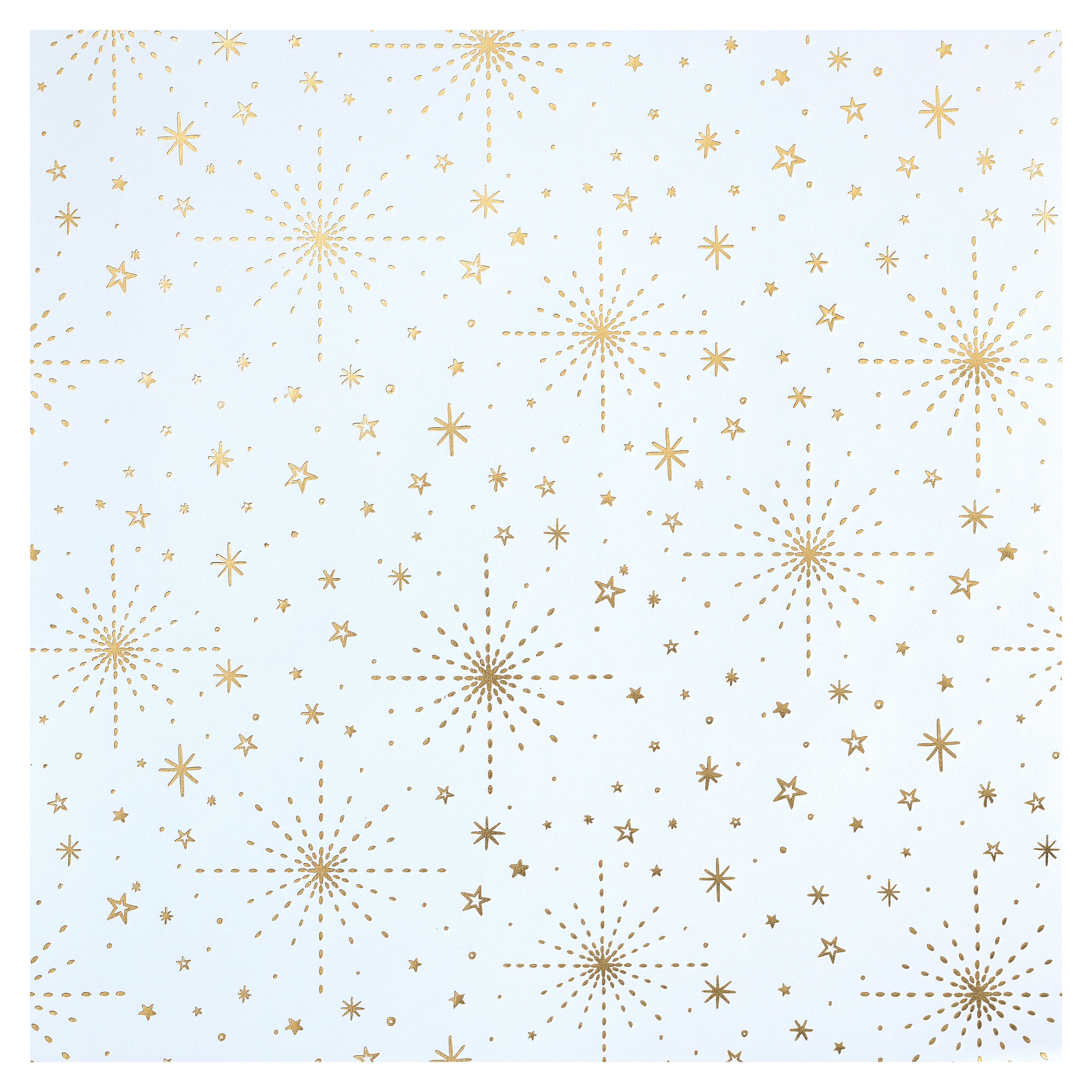 White &#x26; Gold Star Cardstock Paper by Recollections&#x2122;, 12&#x22; x 12&#x22;