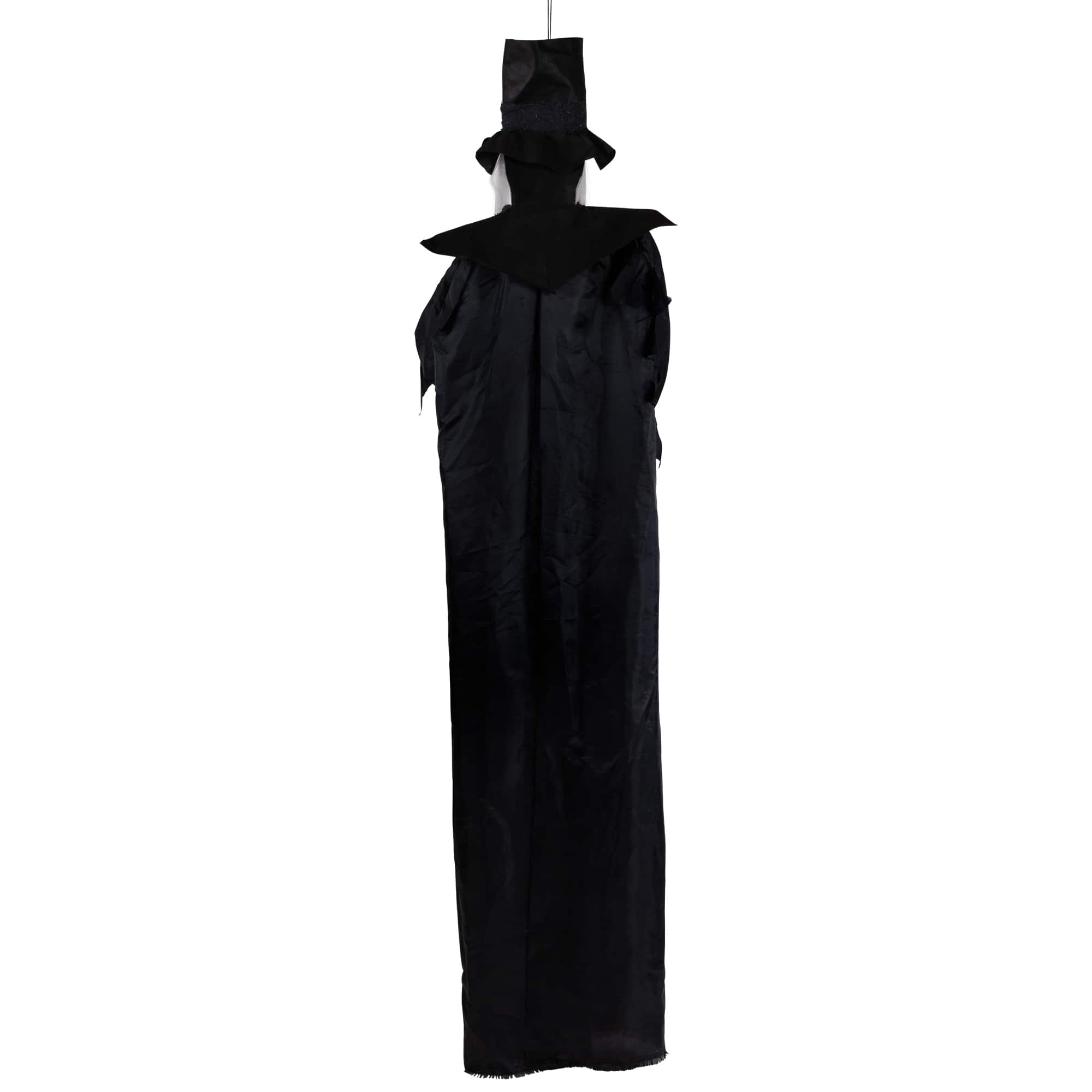 6ft. Lit Animated Vampire in Robe &#x26; Top Hat Halloween Decoration