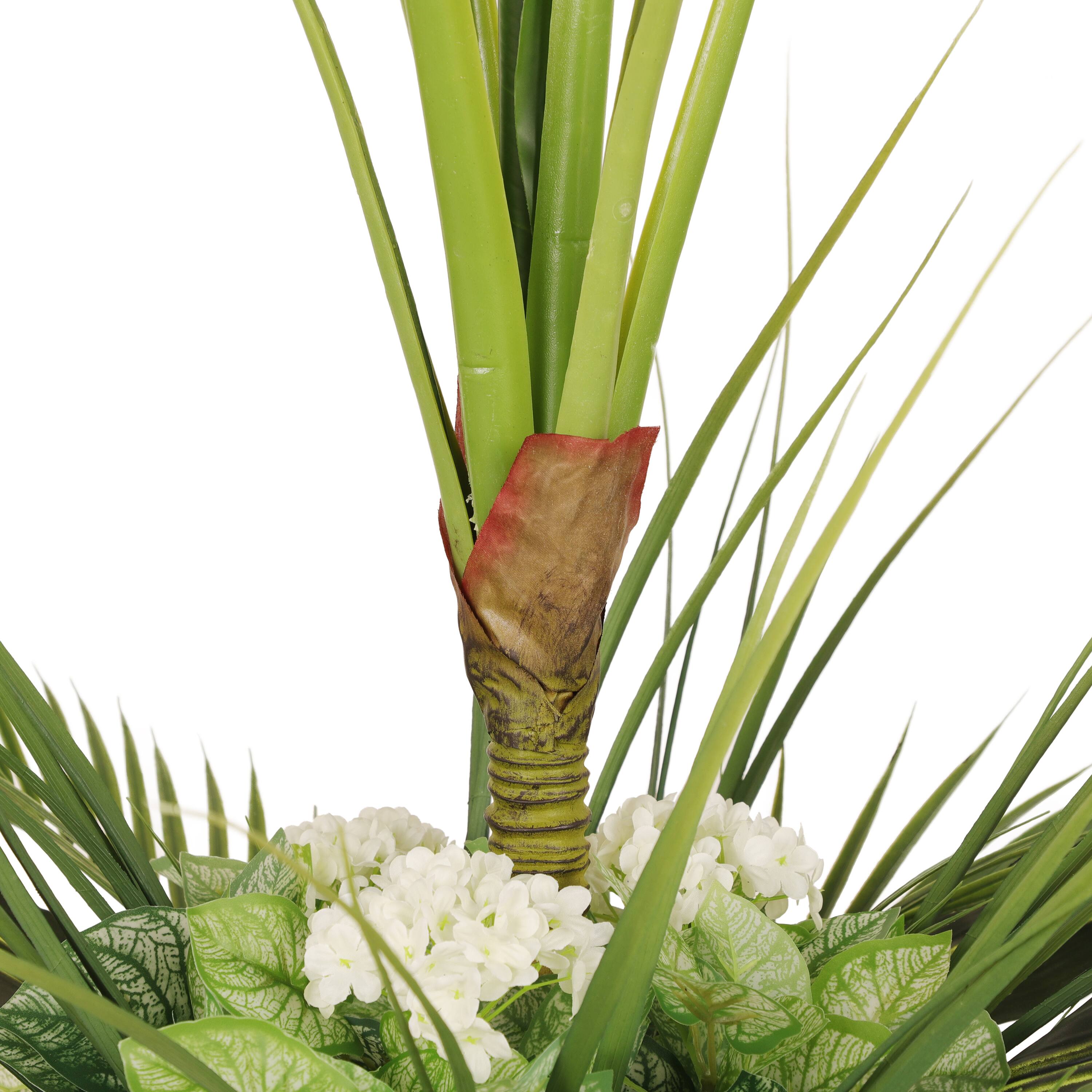 5ft. Artificial Tarovine Tree in White Decorative Pot