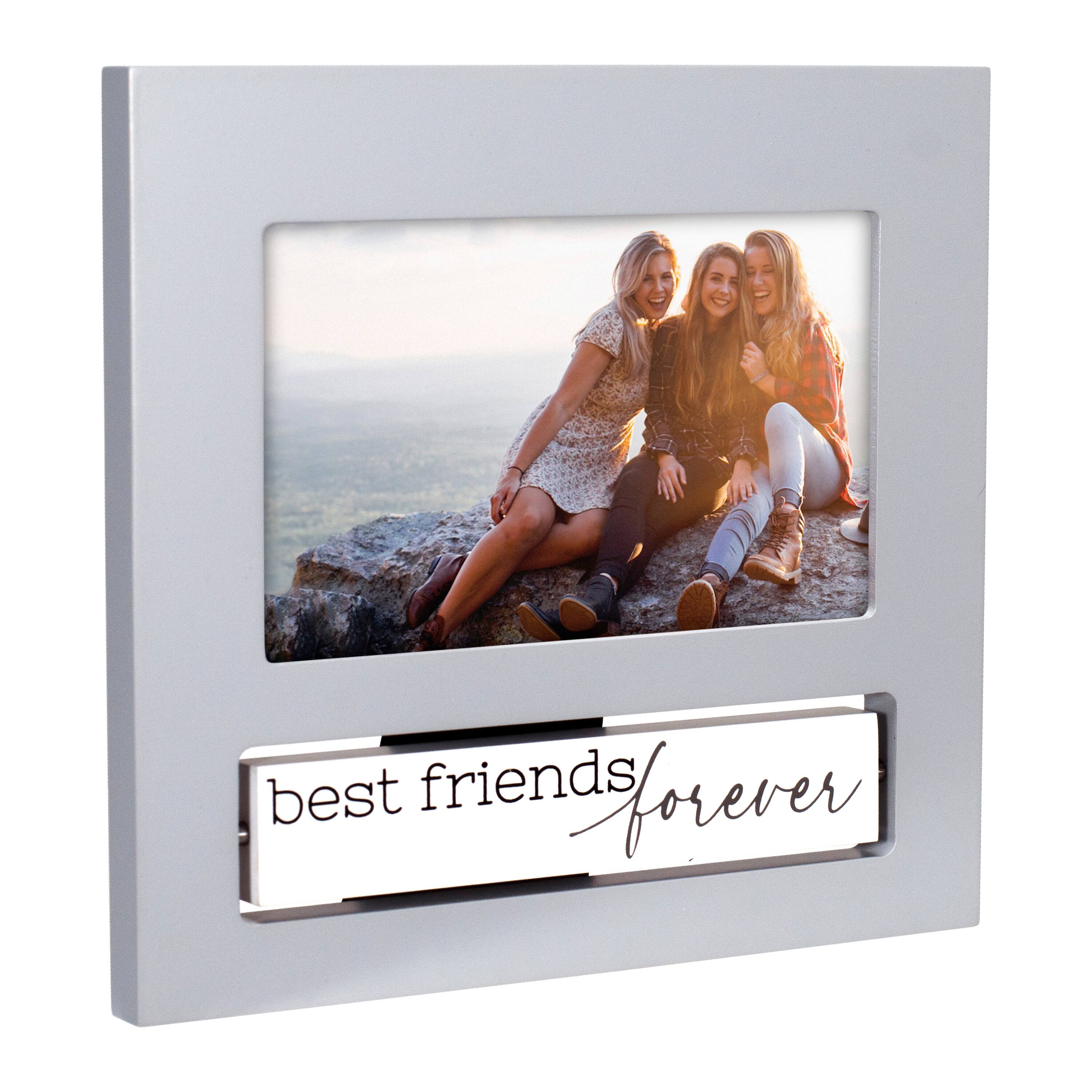 Malden International Designs Best Friends Gray Flip It Photo Frame