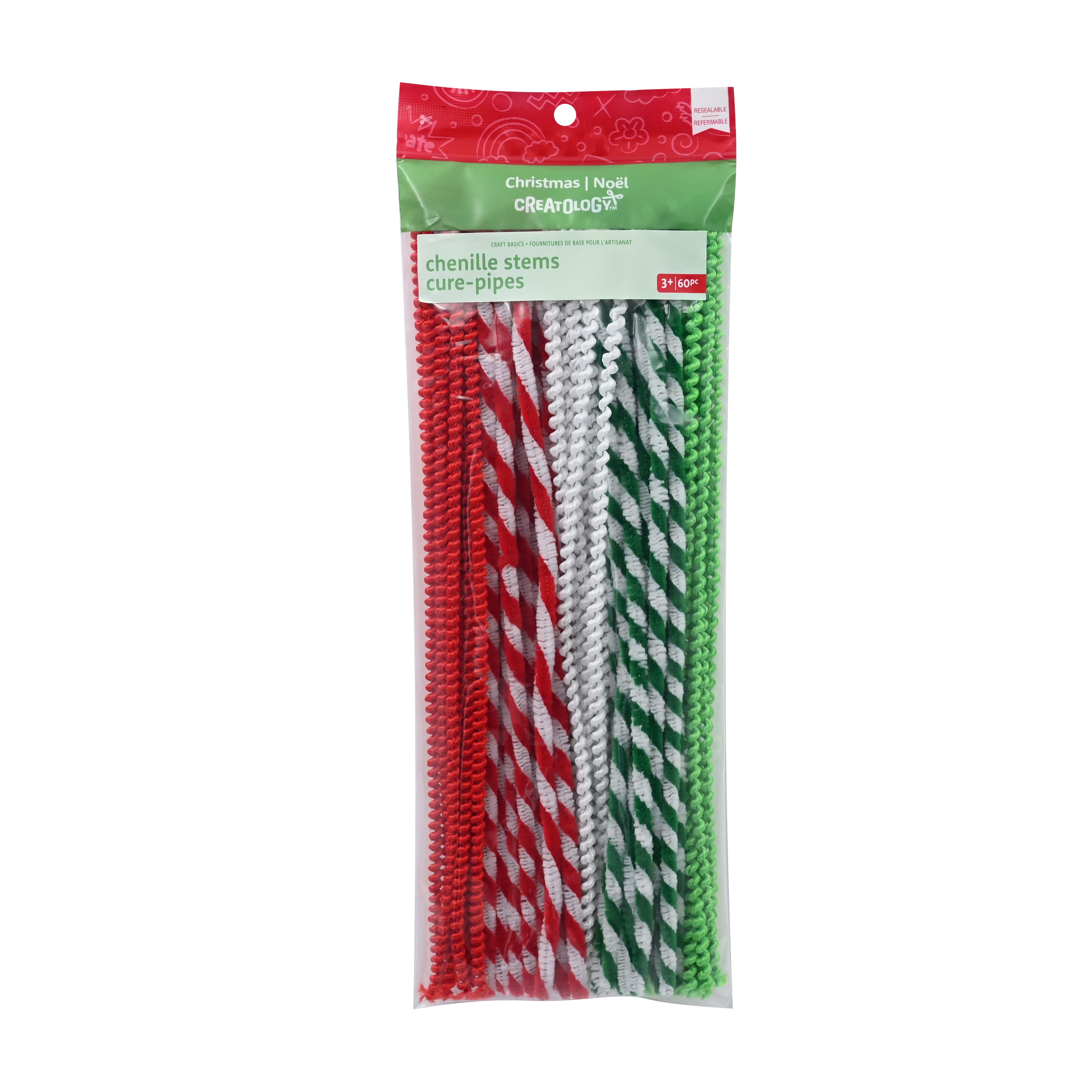Striped & Coiled Chenille Stems by Creatology™