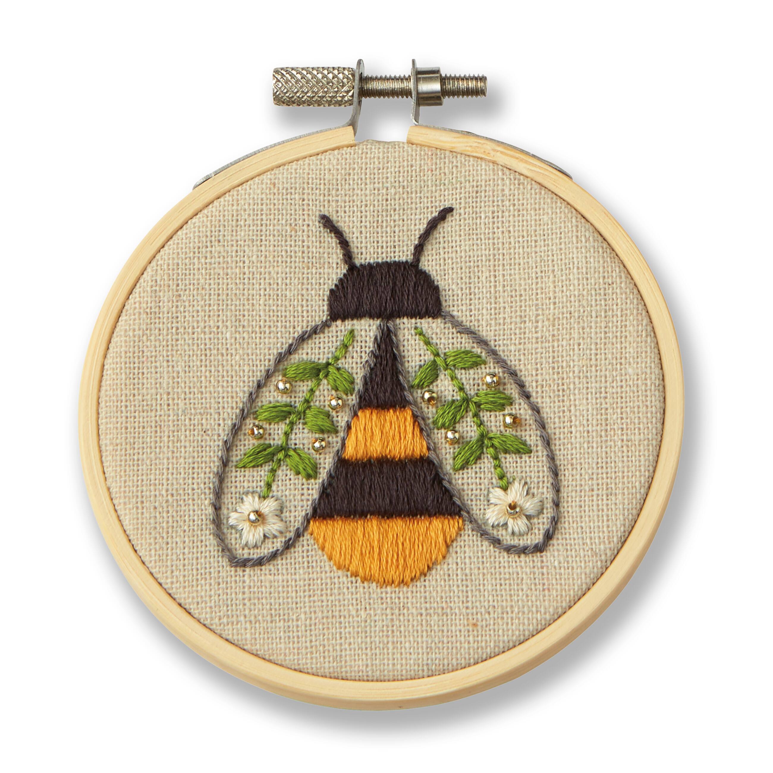 Bumble Bee Embroidery Kit by Loops & Threads®