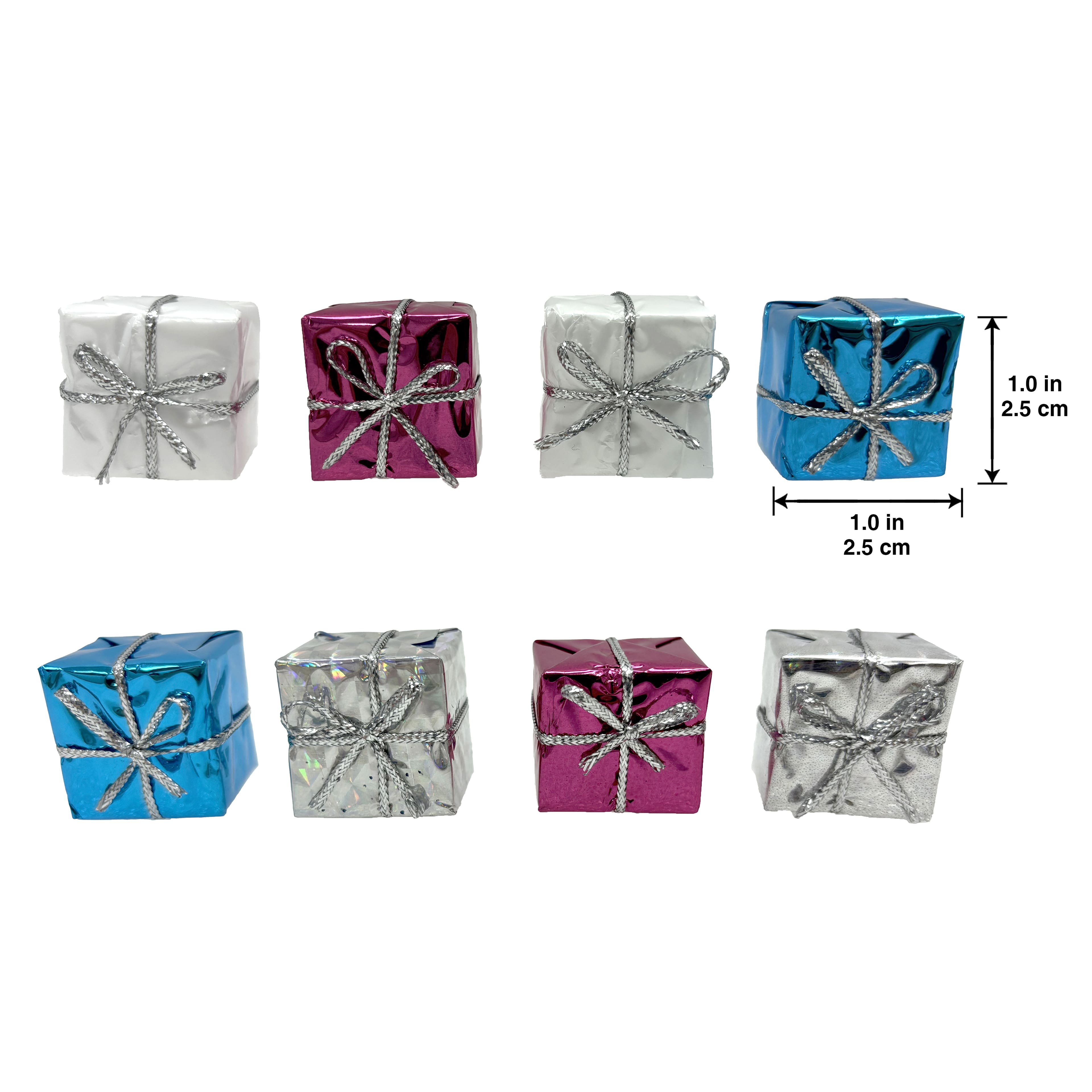 Mini White, Pink &#x26; Blue Gift Decorations by Ashland&#xAE;