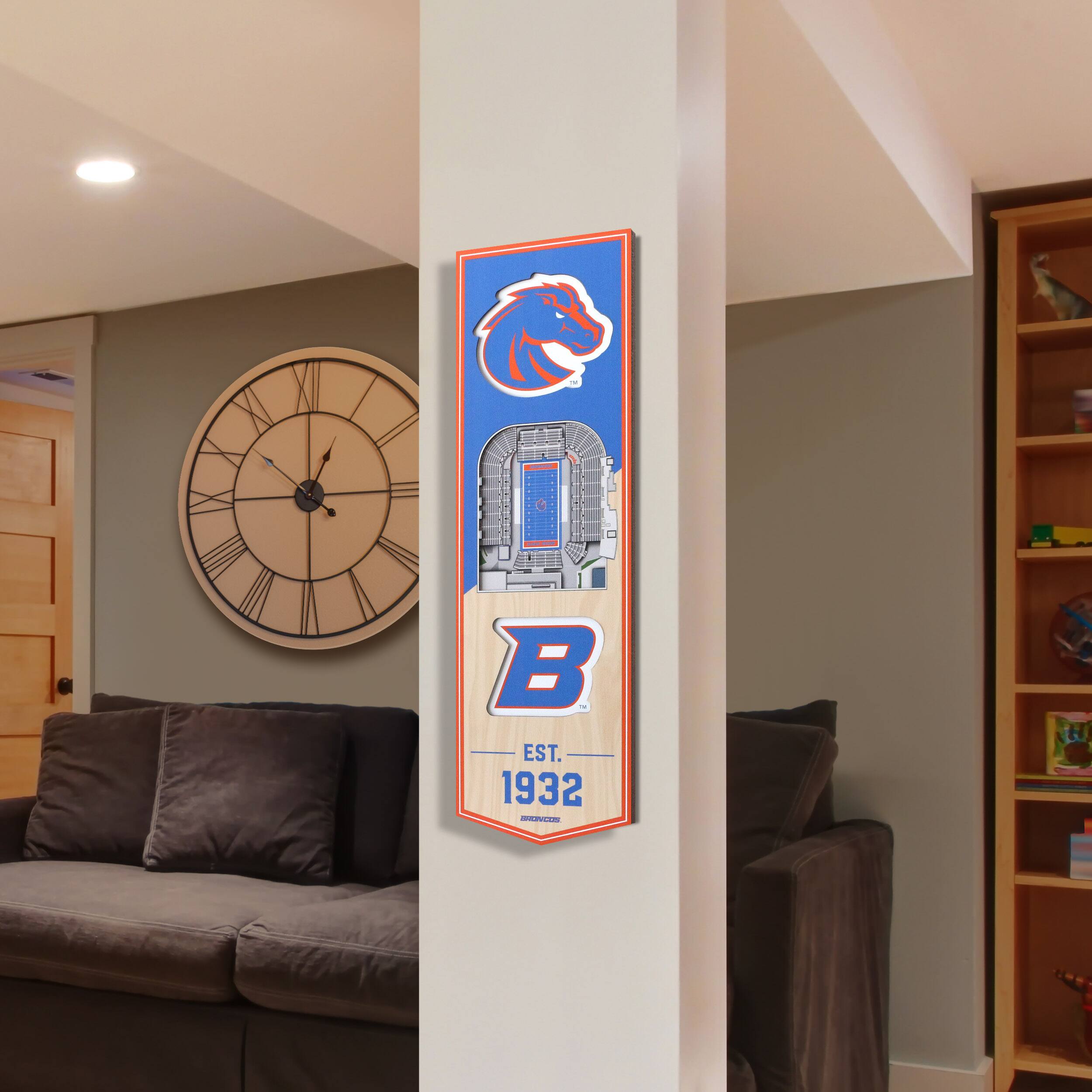 NCAA 6&#x22; x 19&#x22; StadiumView 3D Banner