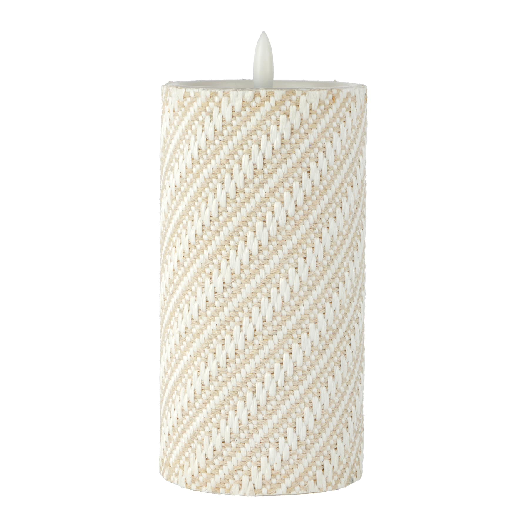 6&#x22; Woven Wax LED Pillar Candle by Ashland&#xAE;